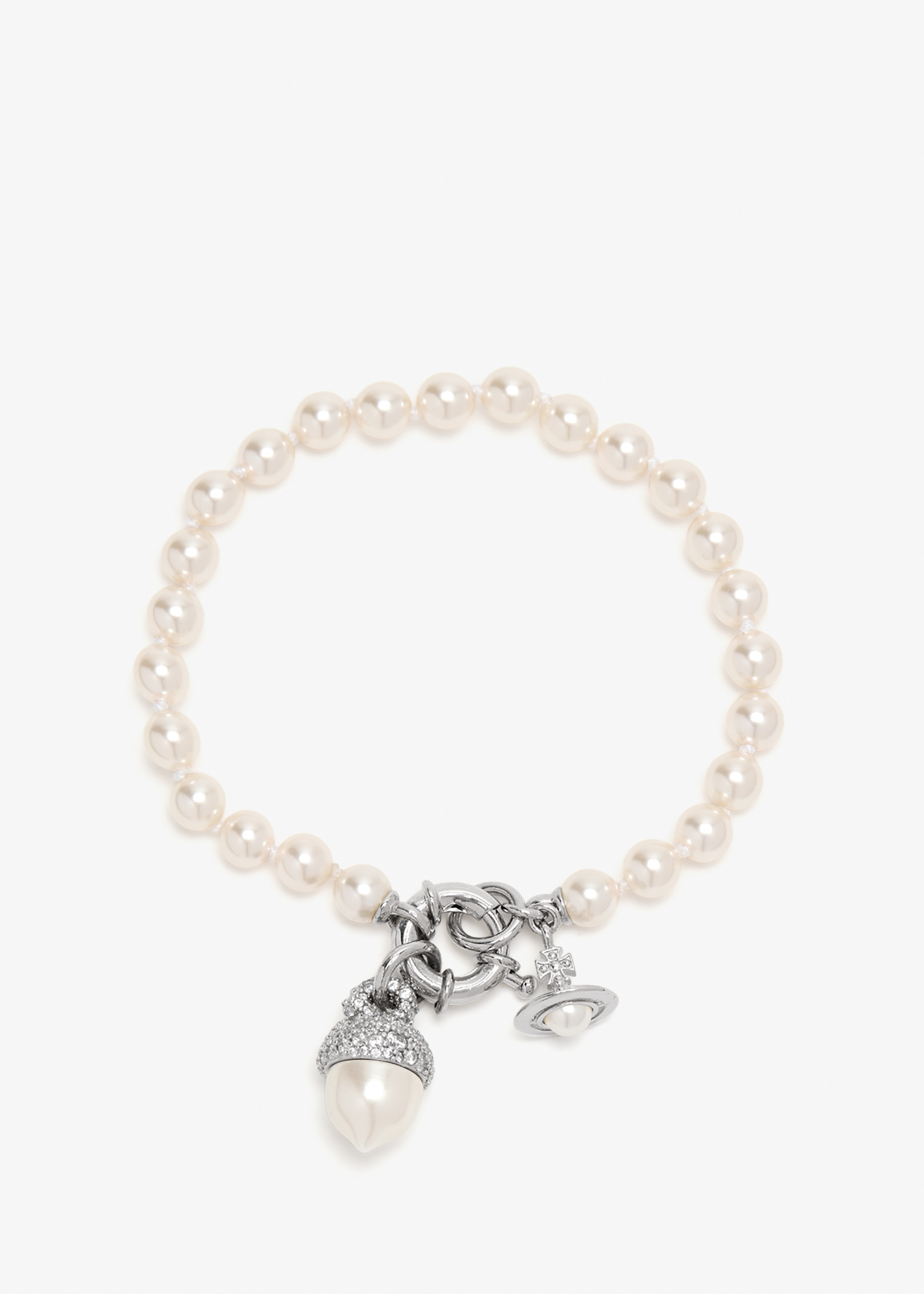 Lucille pearl bracelet, White
Lucille pearl bracelet, White