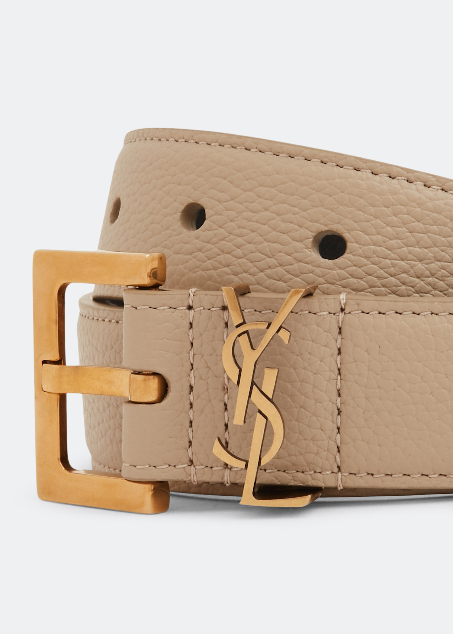 Monogram belt, Beige