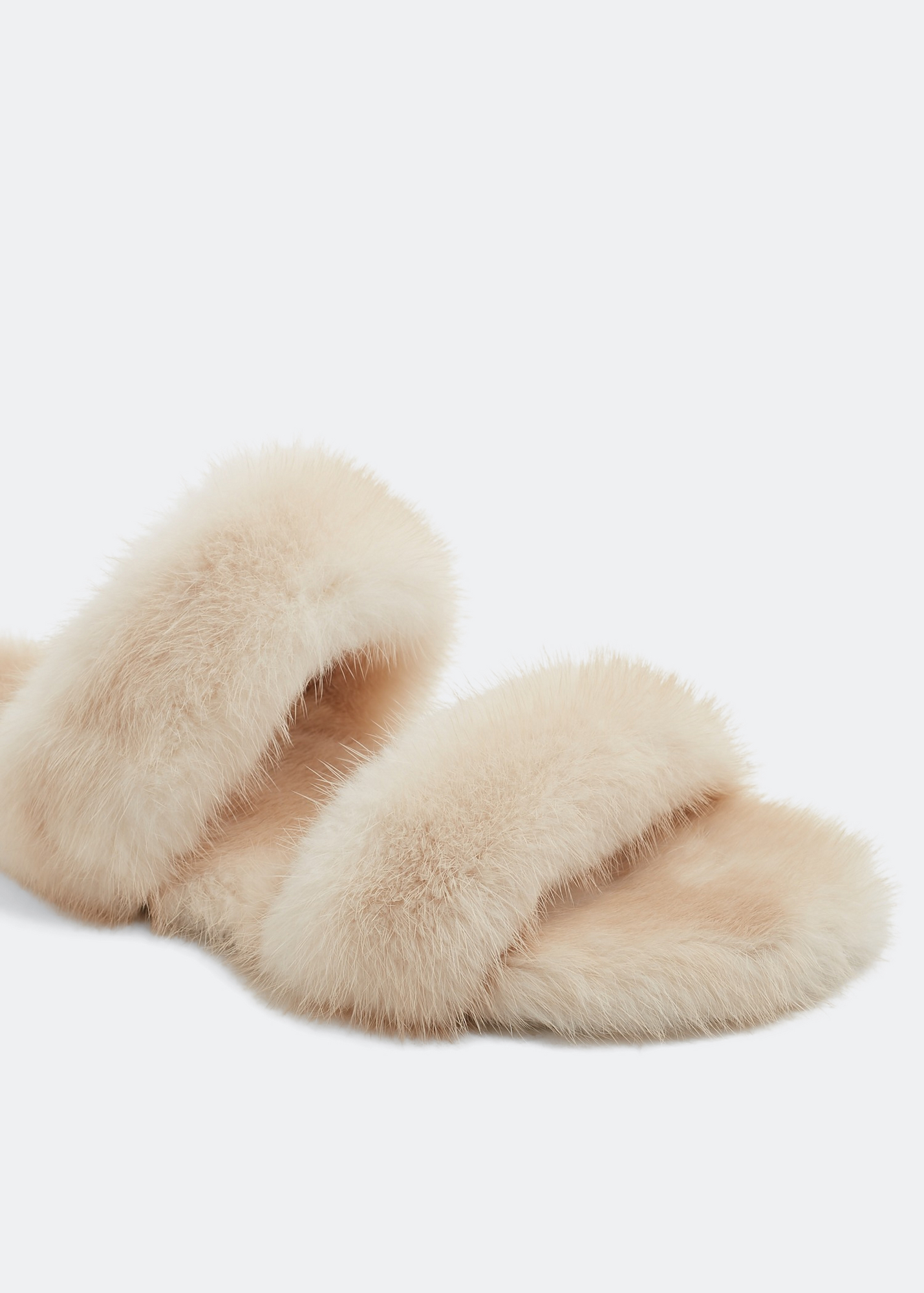 Bleach flat sandals, White