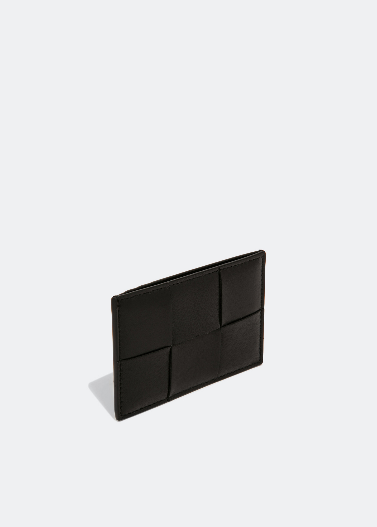 Intrecciato leather cardholder, Black 
Intrecciato leather cardholder, Black
