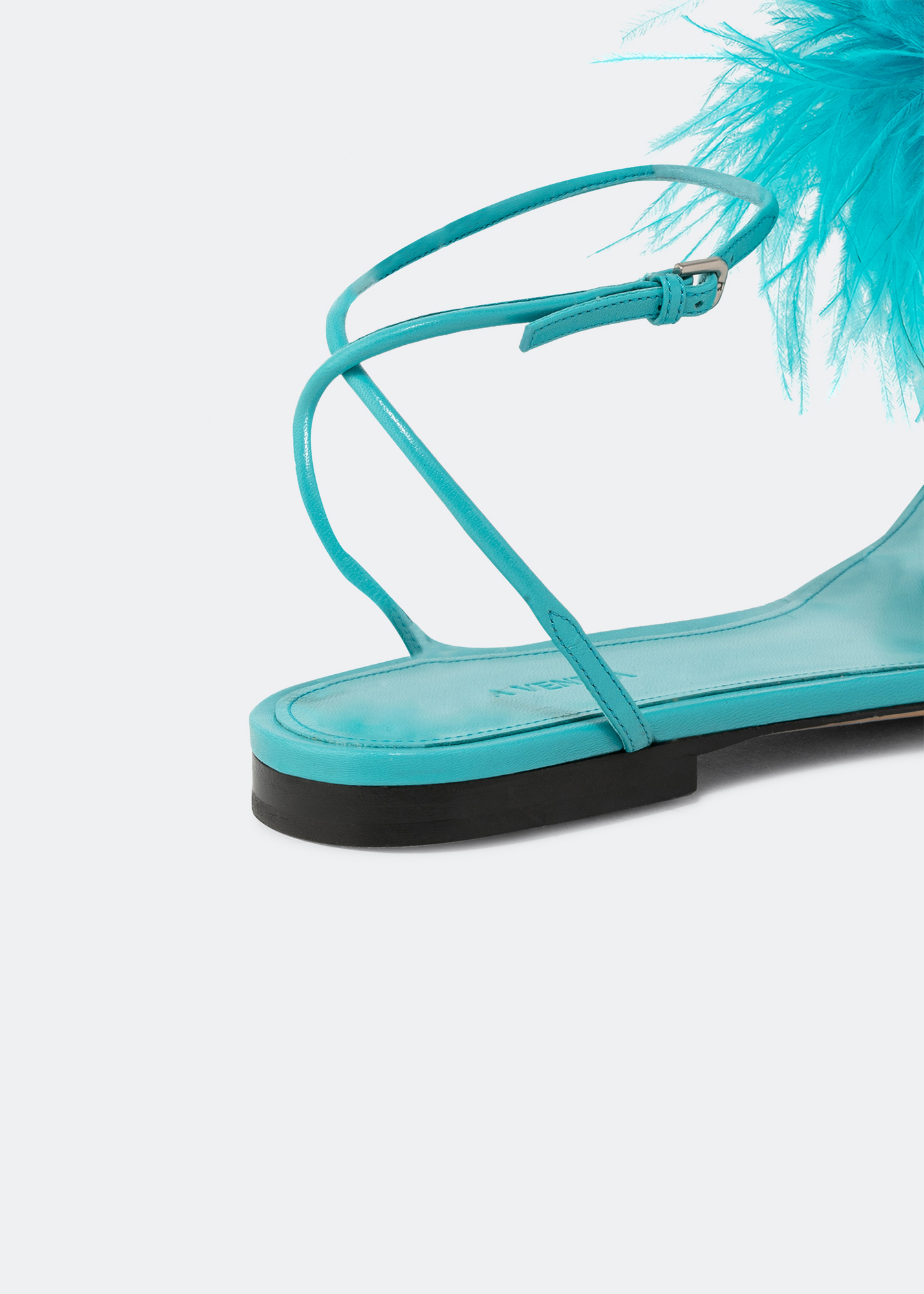 Feather Dot flat sandals, Blue