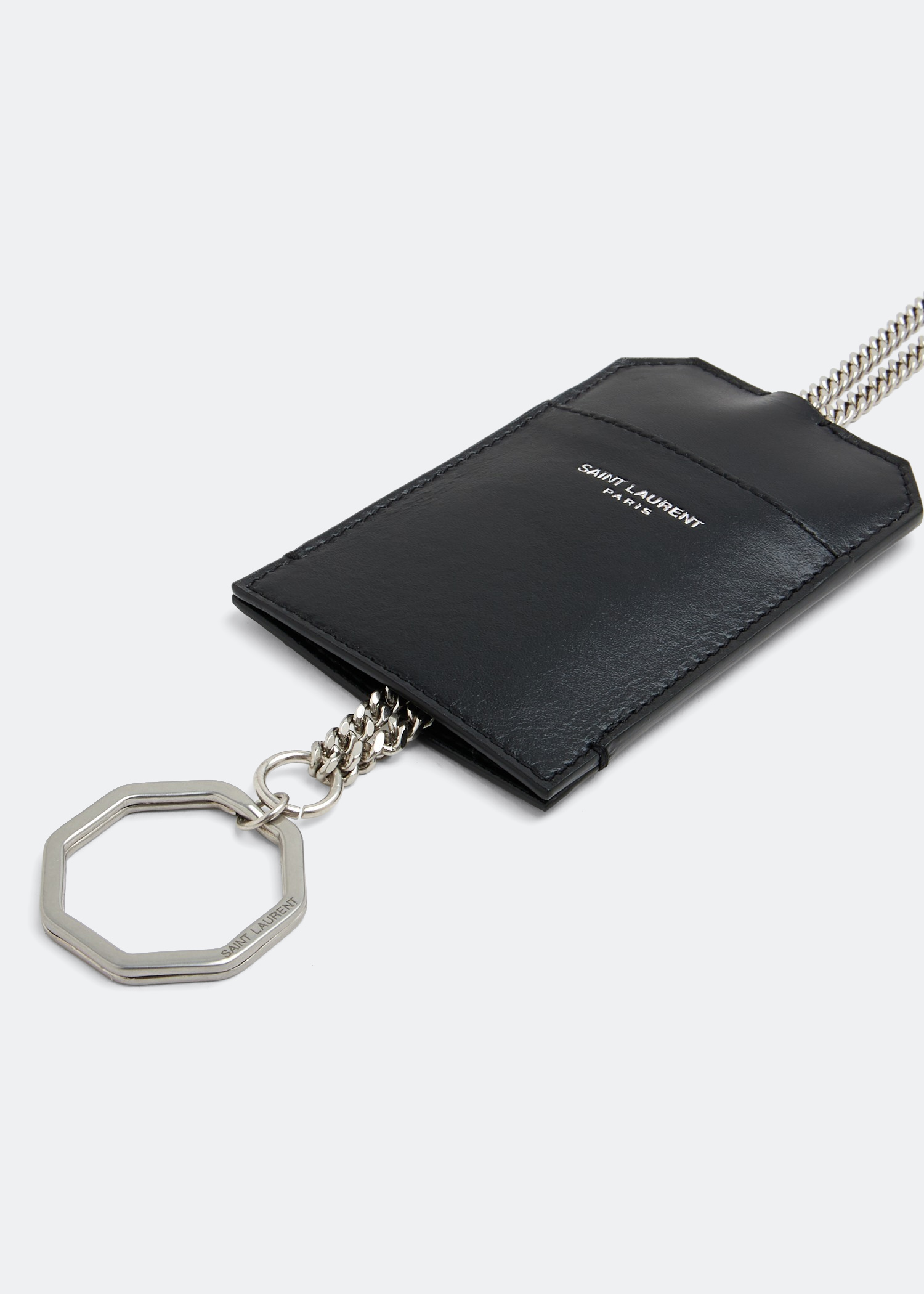 Chain card case, Black 
Chain card case, Black