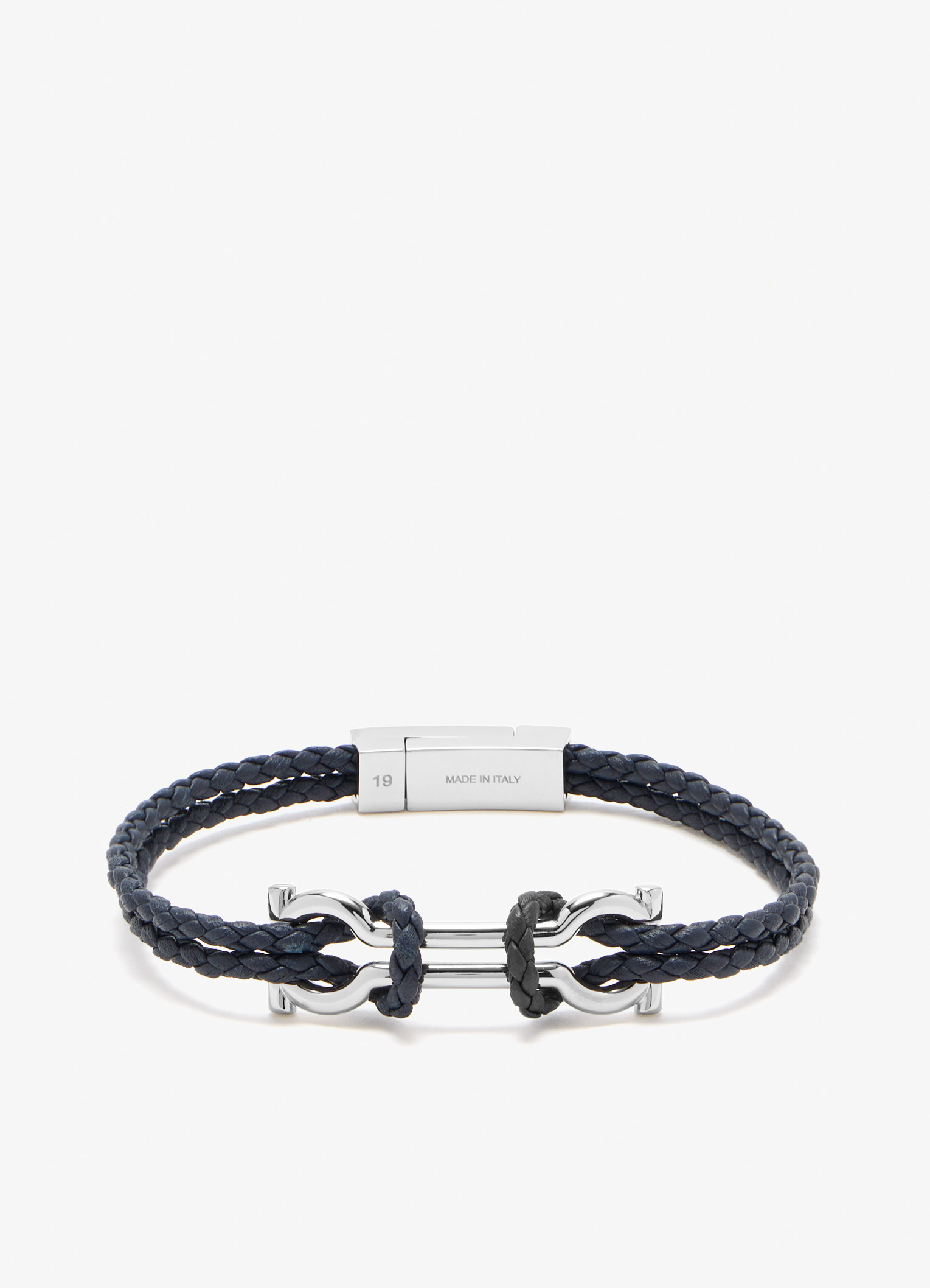 Leather bracelet, Navy
Leather bracelet, Navy