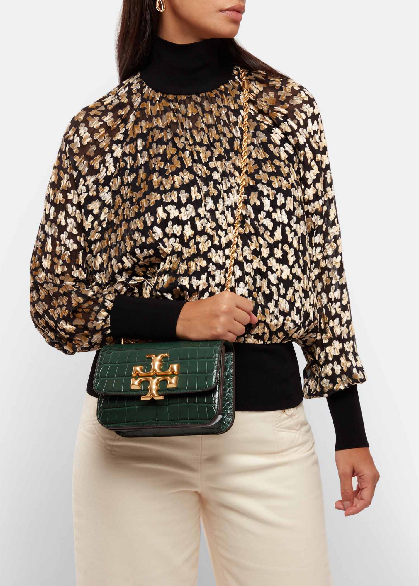 Eleanor small crossbody bag, Green