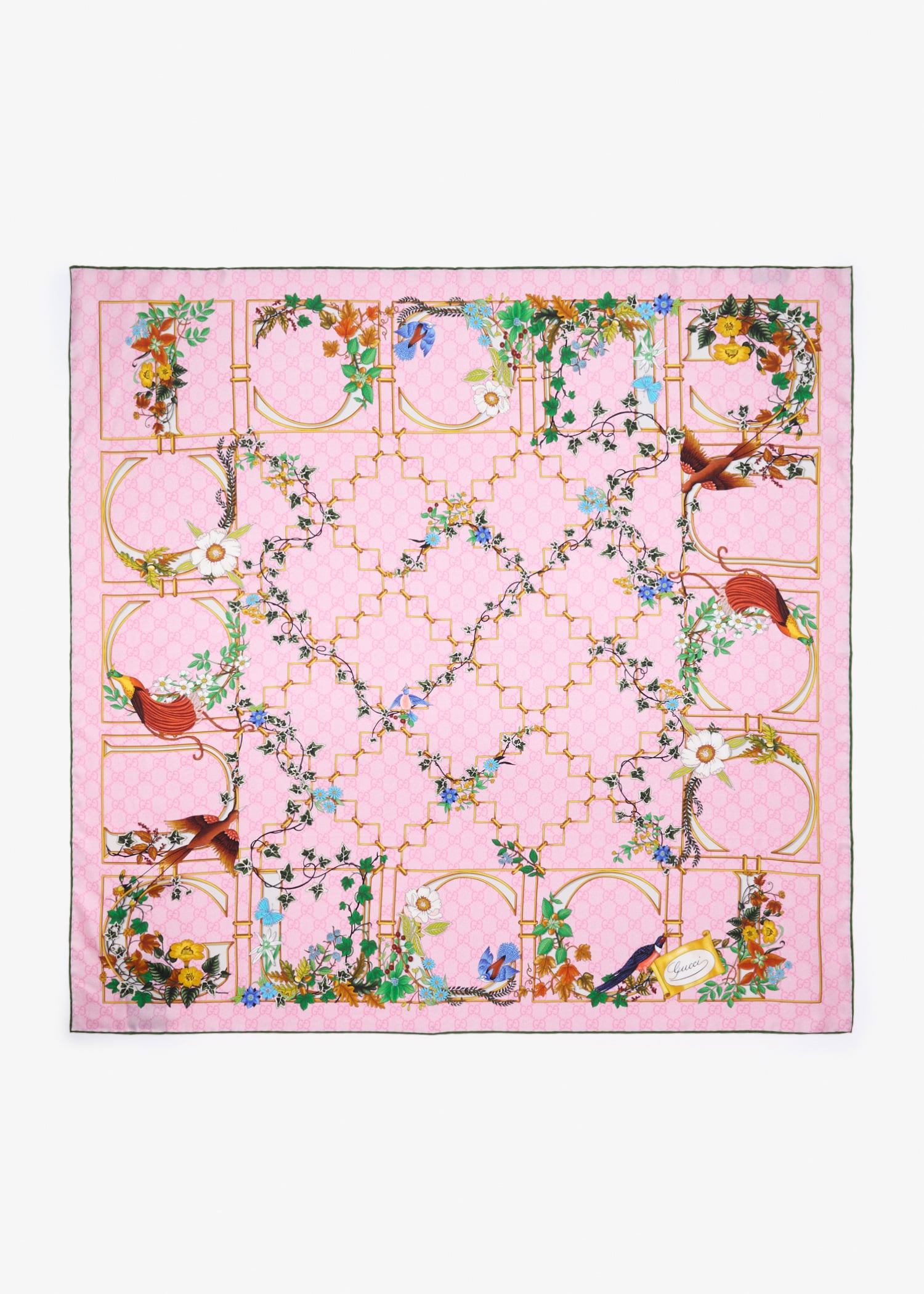 Printed GG silk twill carré
Printed GG silk twill carré