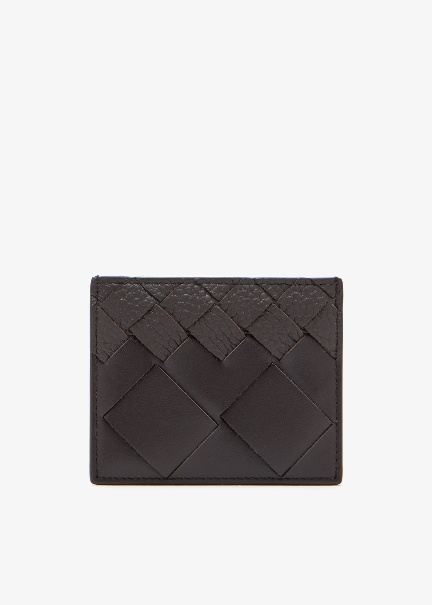 Intrecciato card case, Brown
Intrecciato card case, Brown