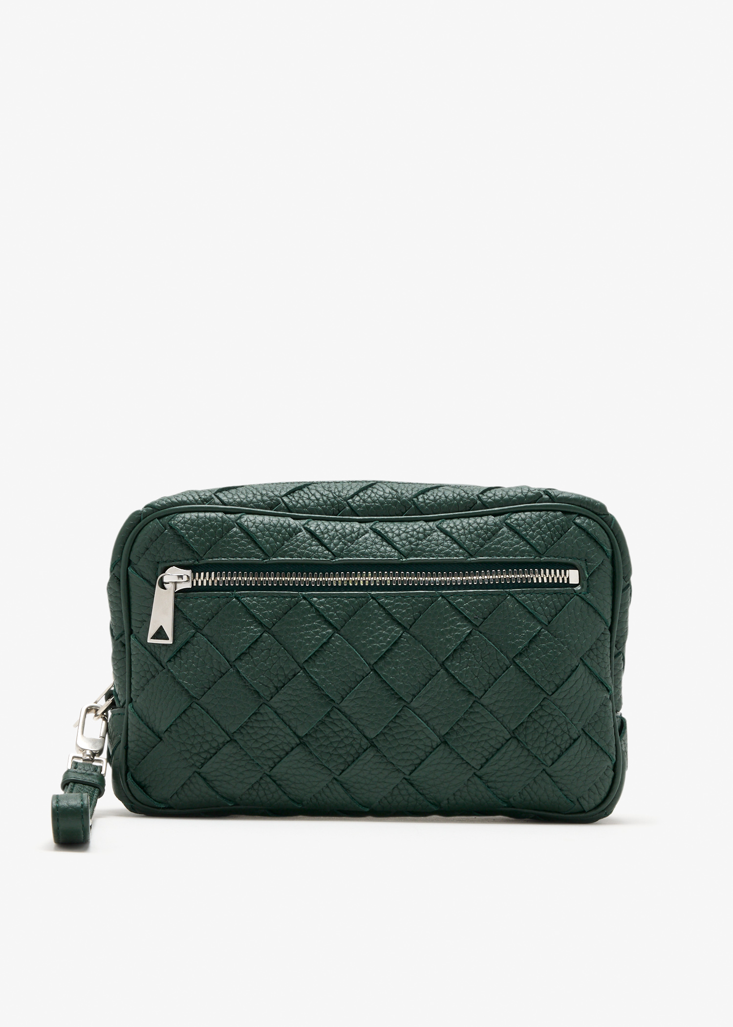 Intecciato small wrislet pouch, Green
Intecciato small wrislet pouch, Green