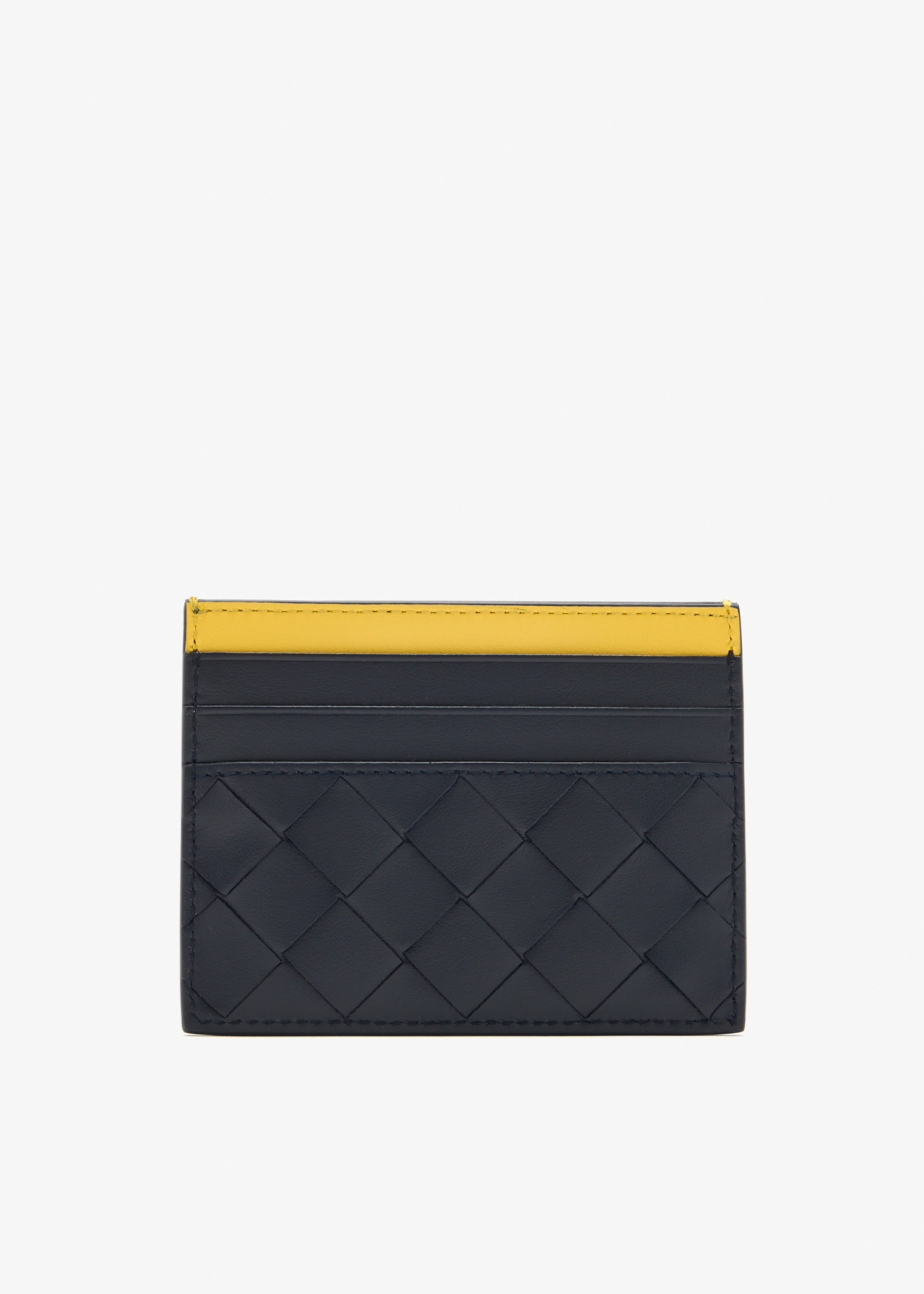 Intrecciato card case, Navy
Intrecciato card case, Navy