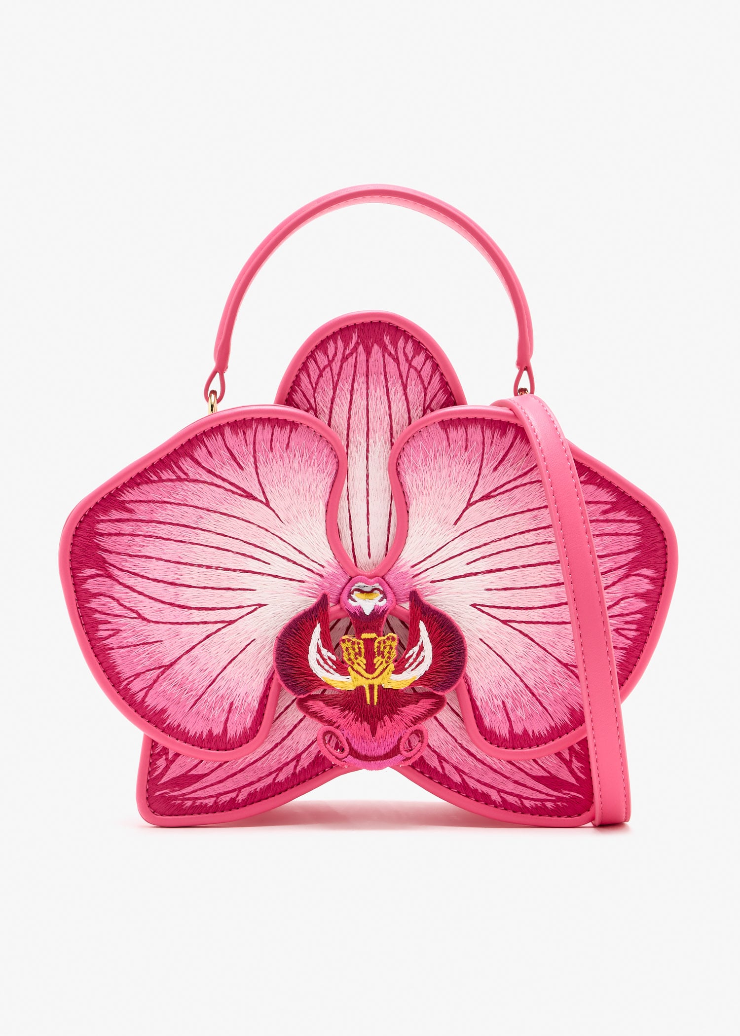 Flora Orchid Shaped top-handle bag, Pink
Flora Orchid Shaped top-handle bag, Pink