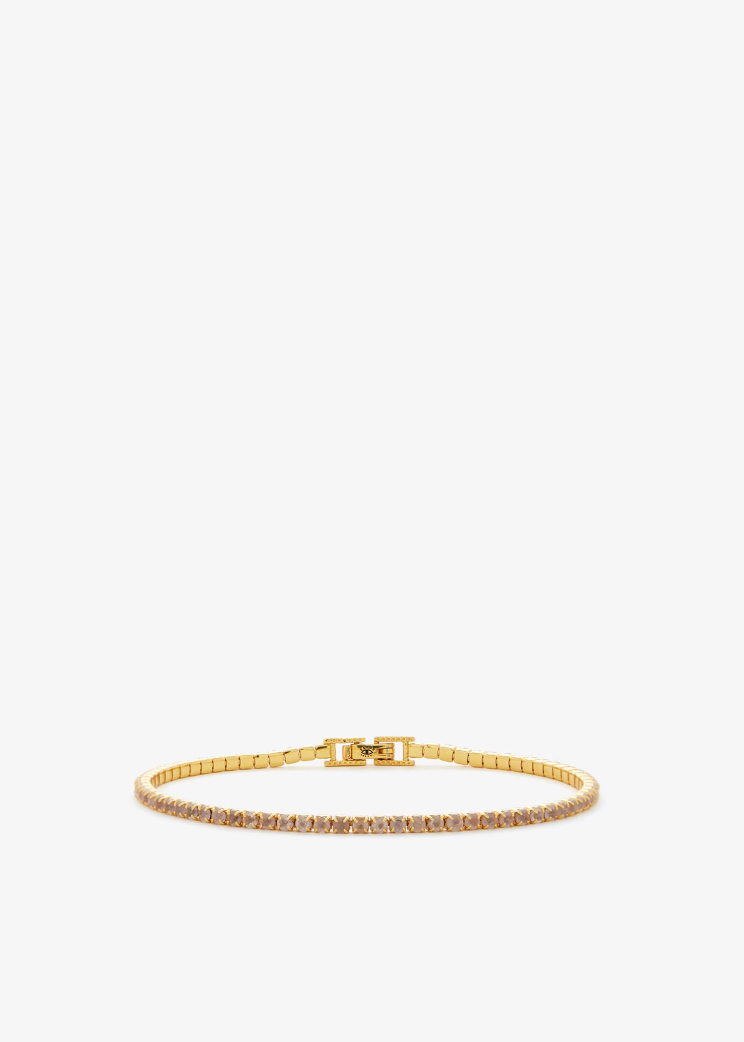 Rose Quartz tennis bracelet, Gold
Rose Quartz tennis bracelet, Gold