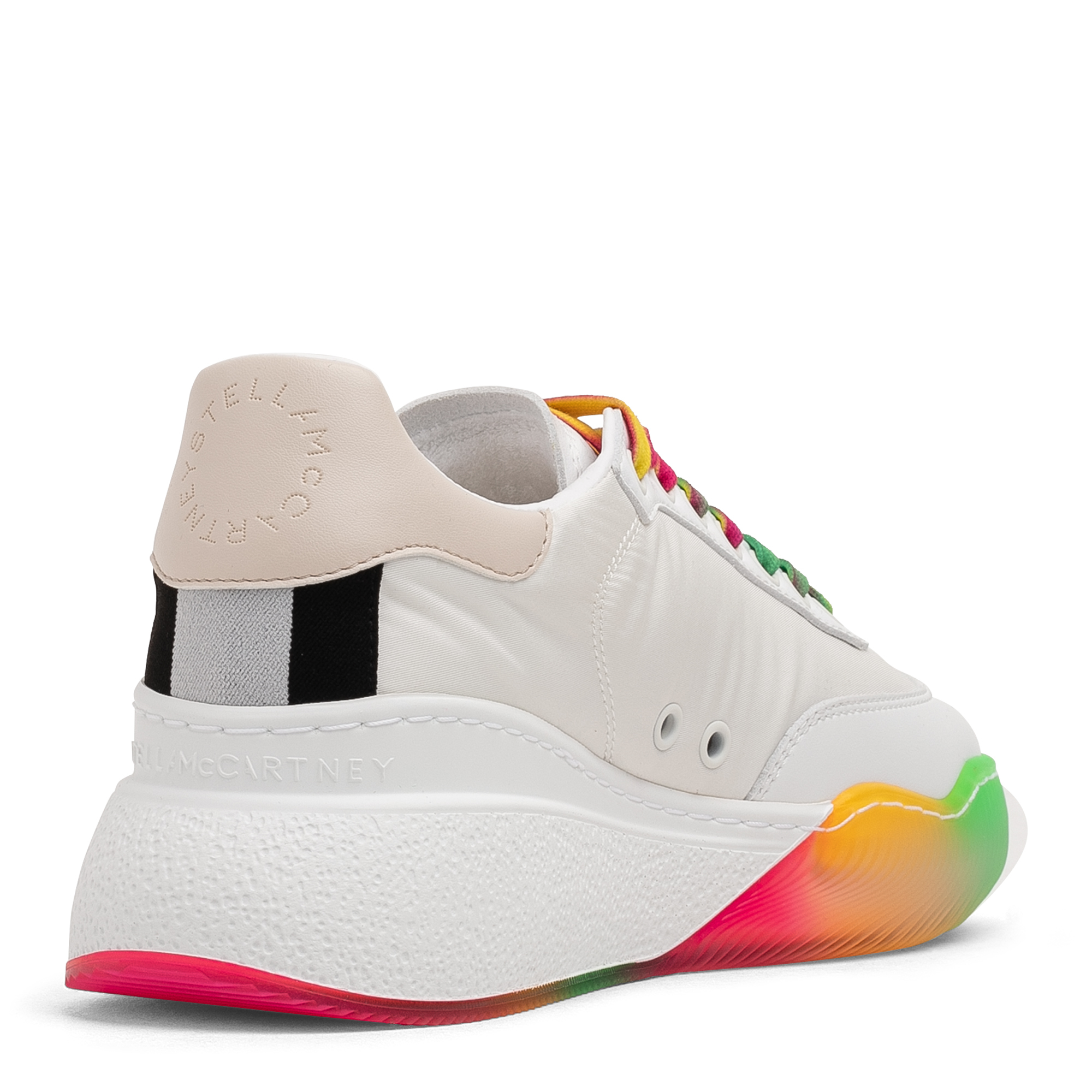 Loop lace-up sneakers, White