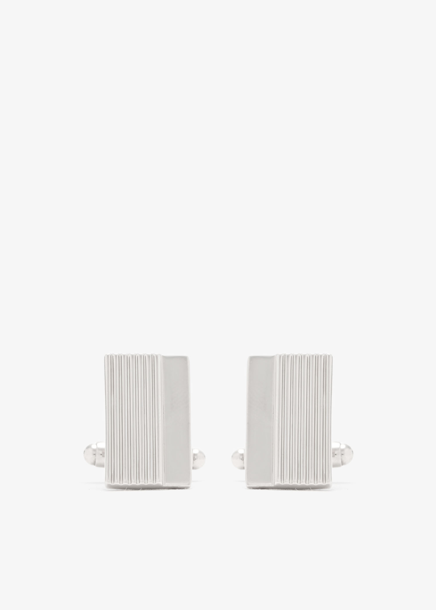 Stripe rectangular cufflinks, Silver
Stripe rectangular cufflinks, Silver