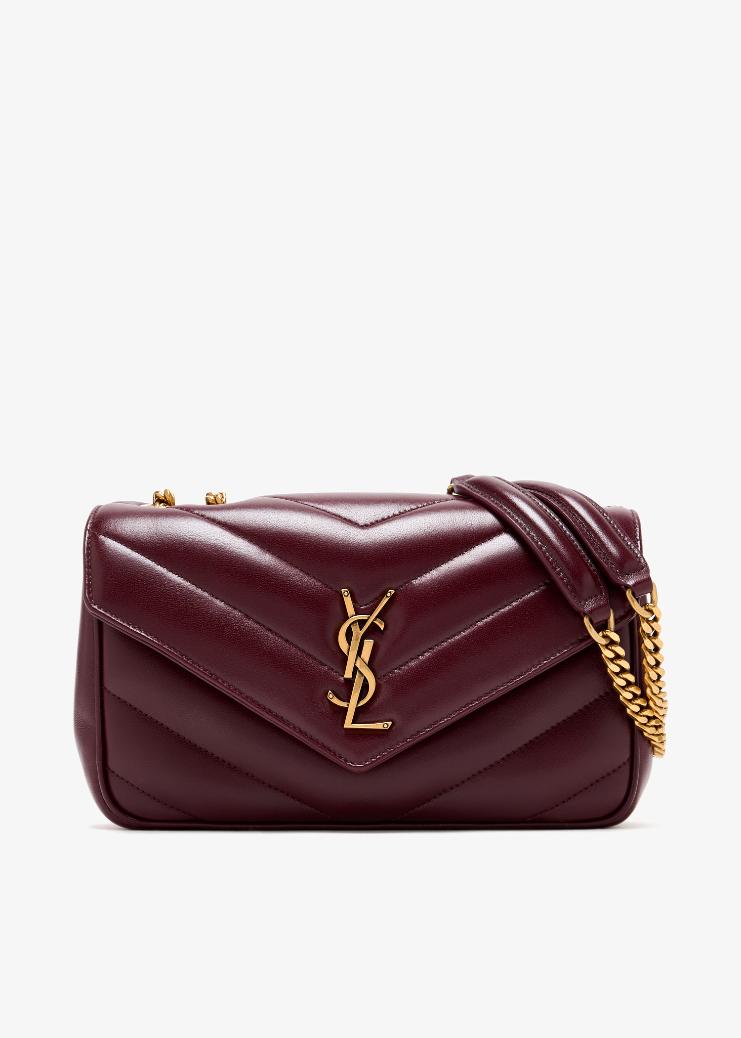 Loulou small chain bag, Burgundy
Loulou small chain bag, Burgundy
