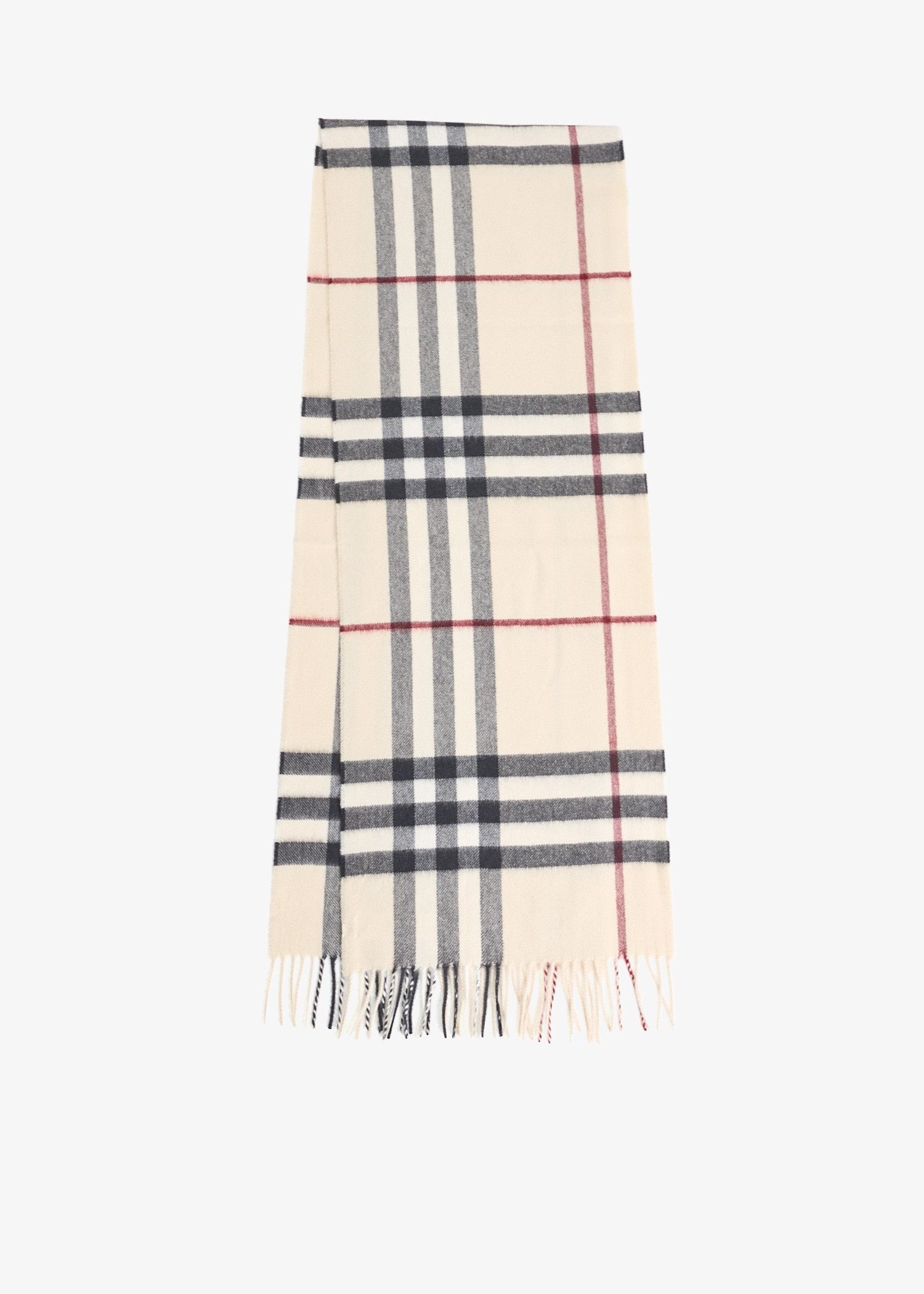 Check cashmere scarf, Cream
Check cashmere scarf, Cream