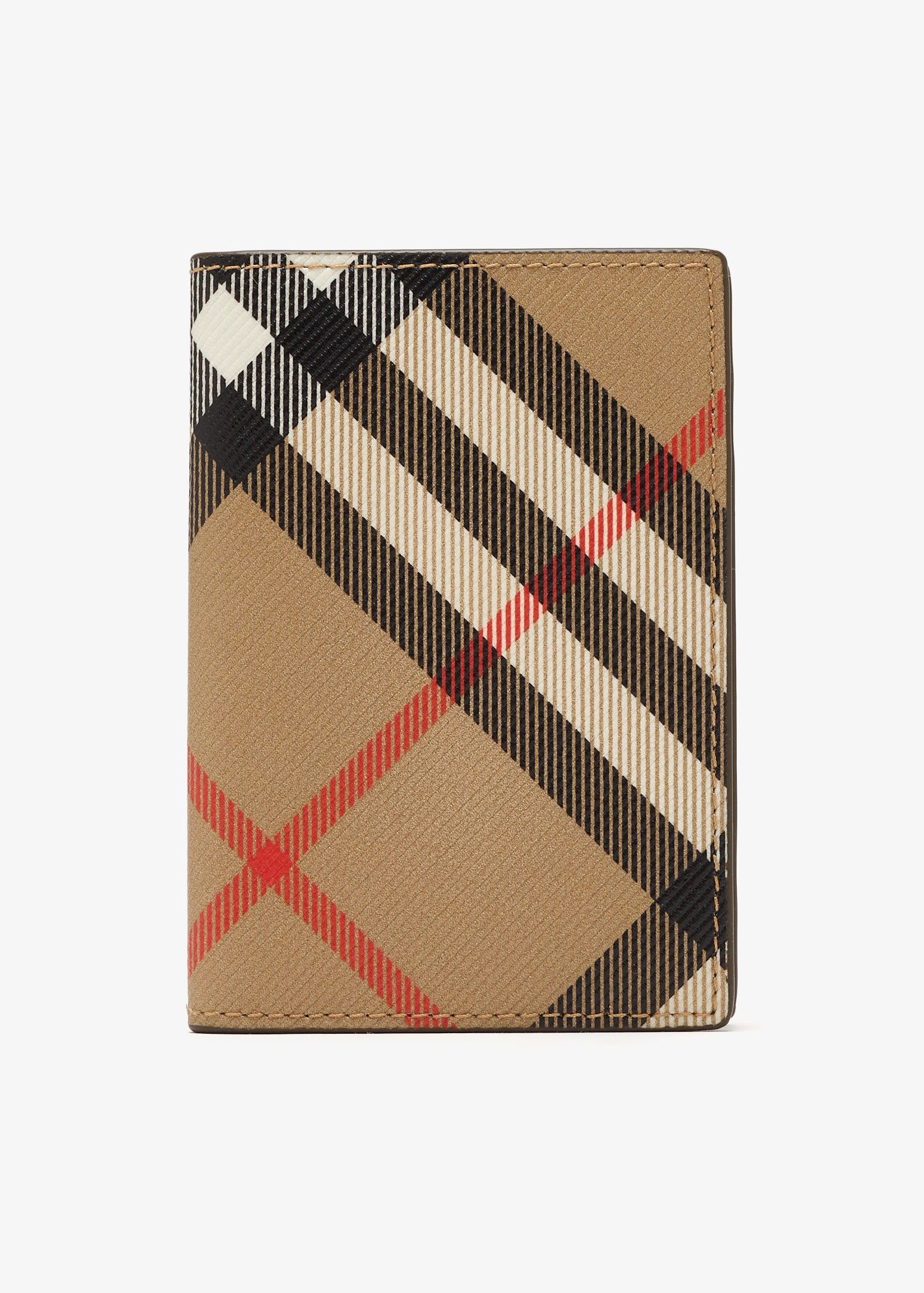 Check folding card case, Beige
Check folding card case, Beige