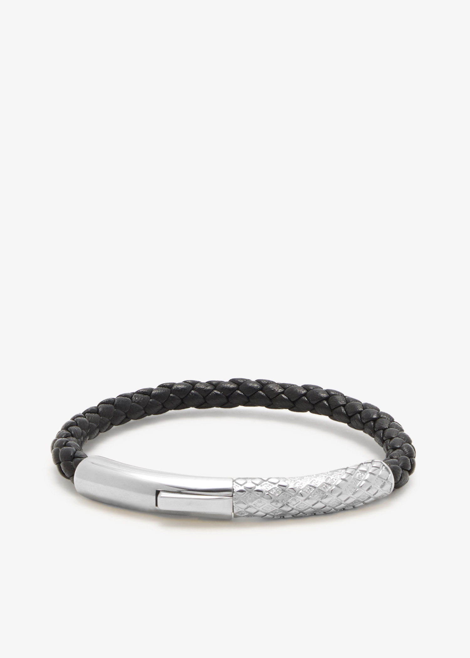 Leather Check bracelet, Black
Leather Check bracelet, Black