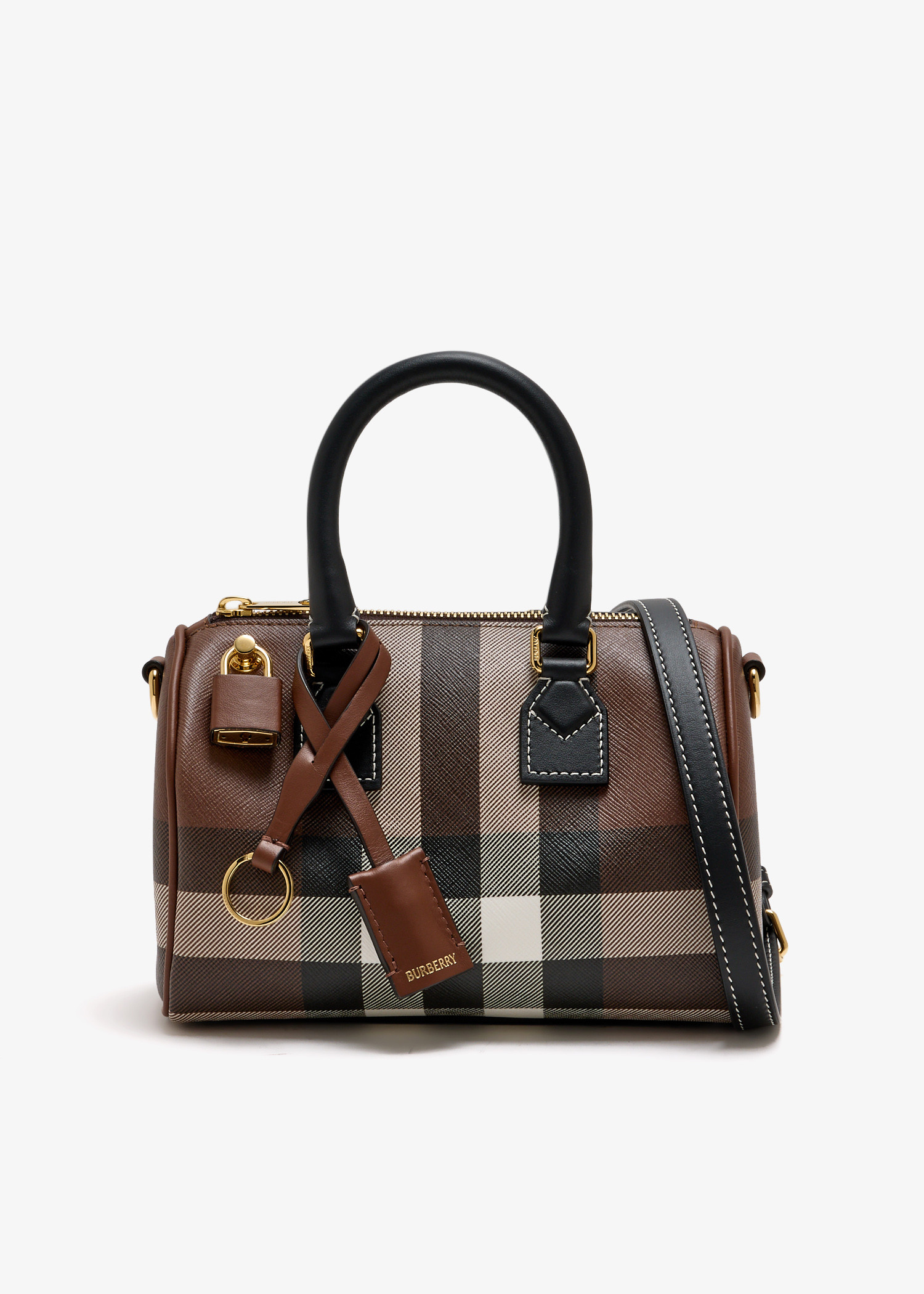 Mini Check bowling bag, Brown
Mini Check bowling bag, Brown