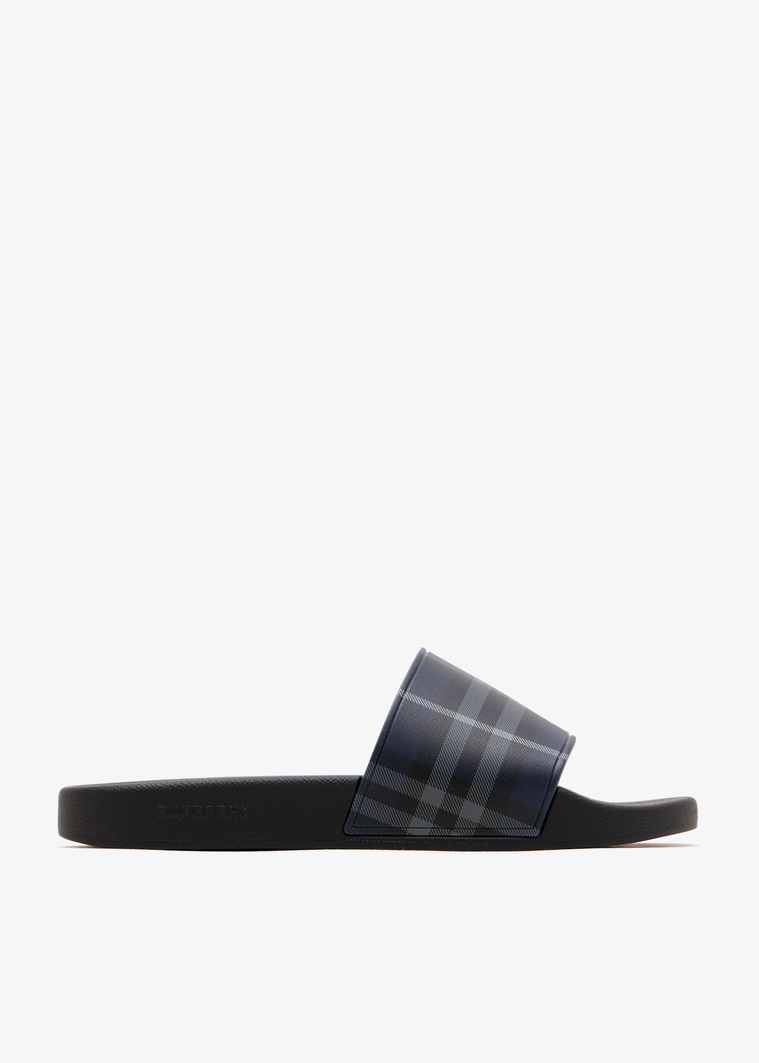 Check slides, Navy
Check slides, Navy