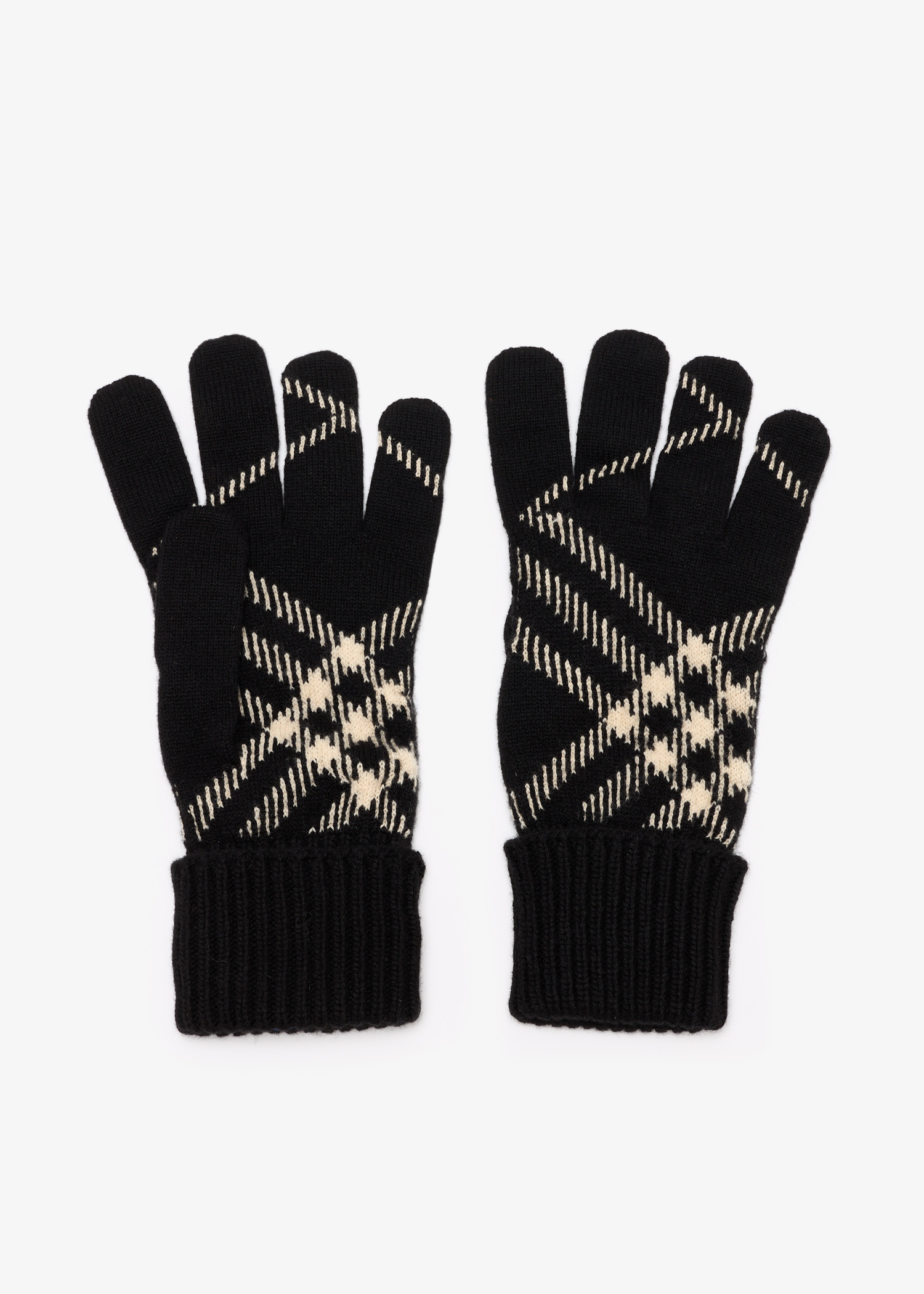 Check gloves, Black
Check gloves, Black