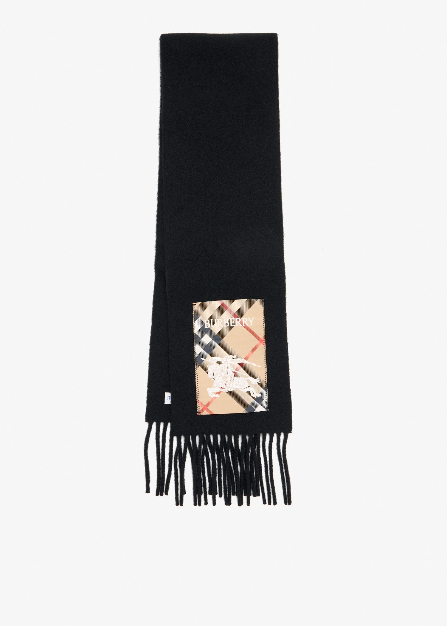 Check Label Cashmere scarf, Black
Check Label Cashmere scarf, Black