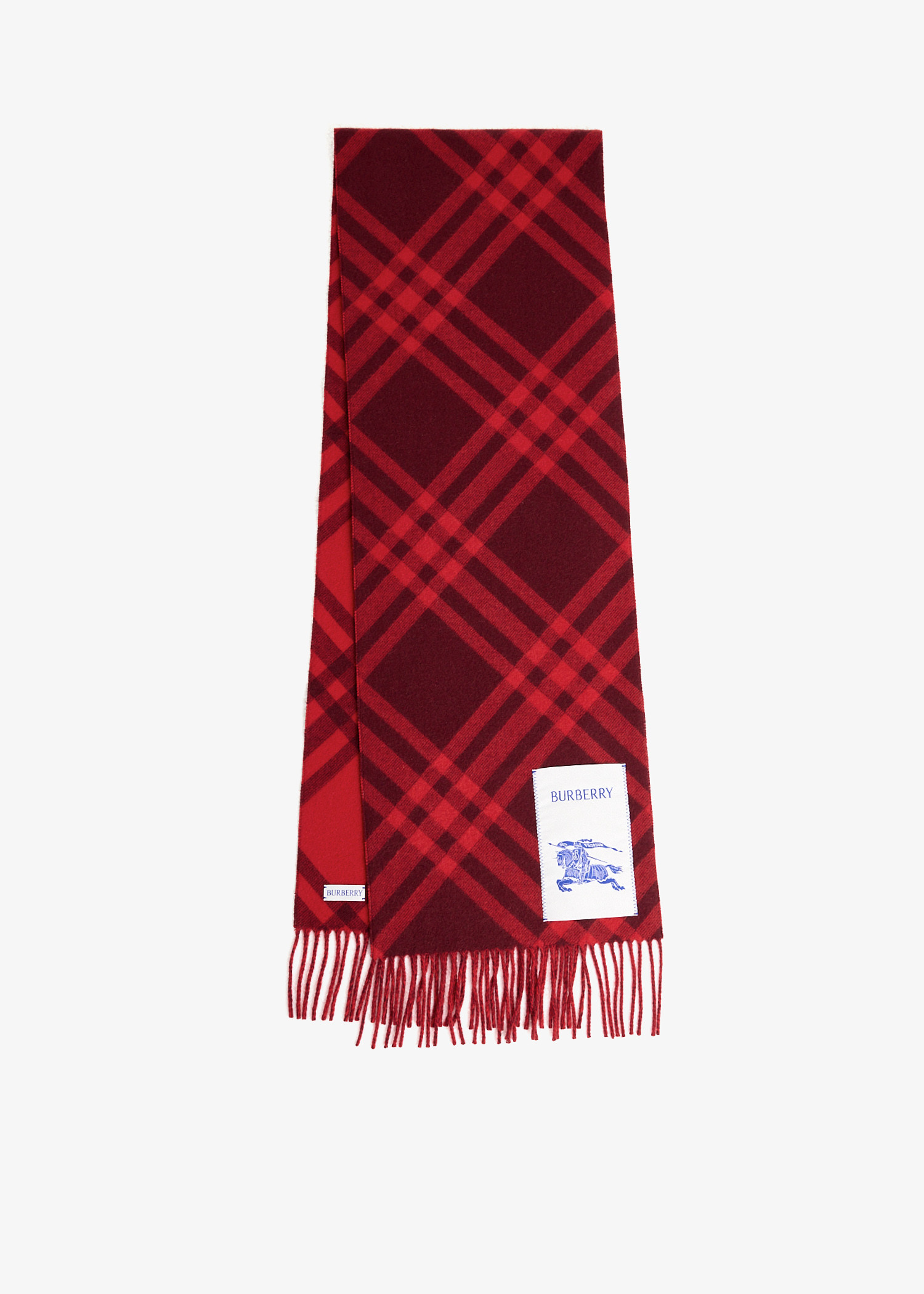 Check cashmere scarf, Red
Check cashmere scarf, Red