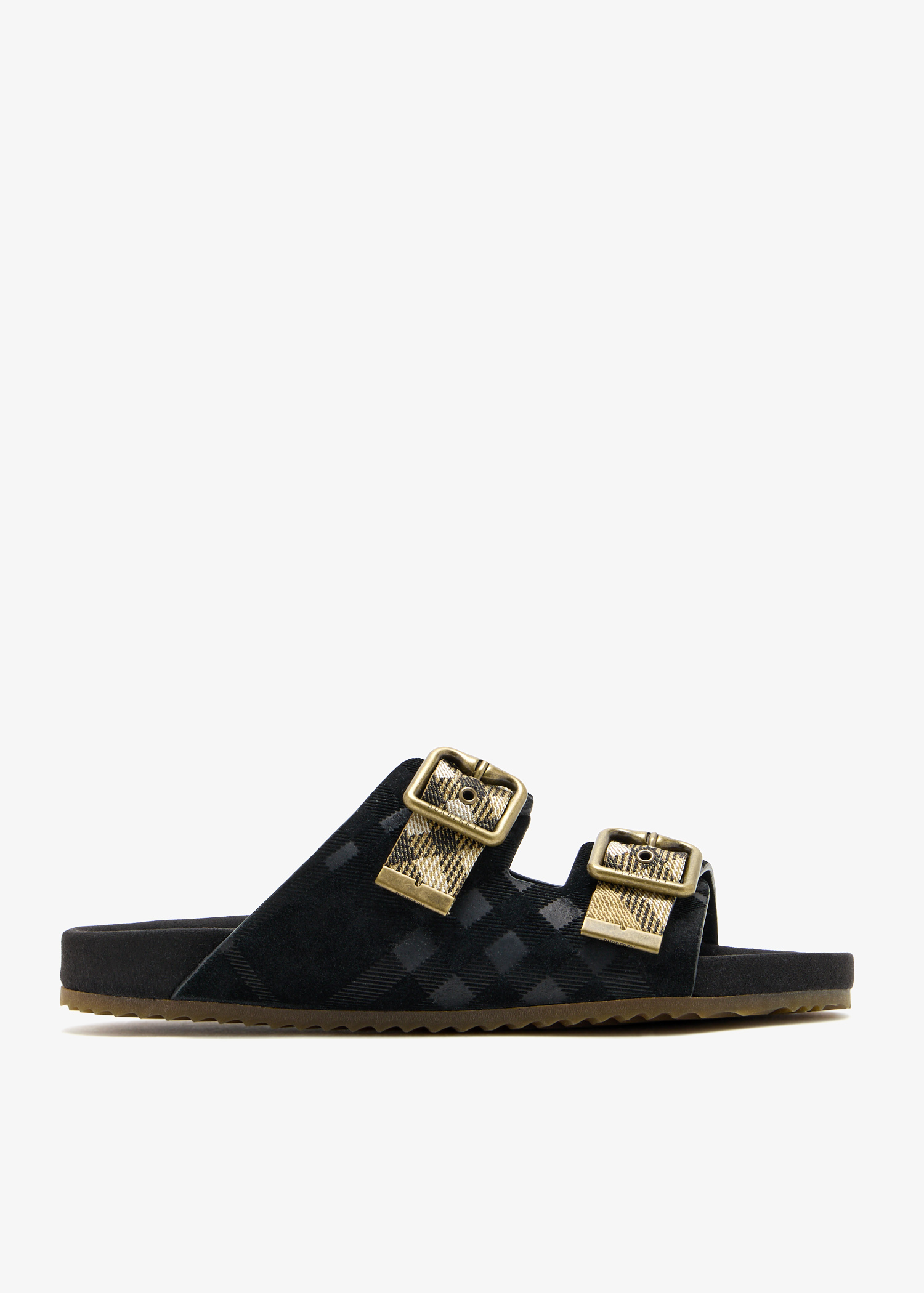 Check Suede Urchin sandals, Black
Check Suede Urchin sandals, Black