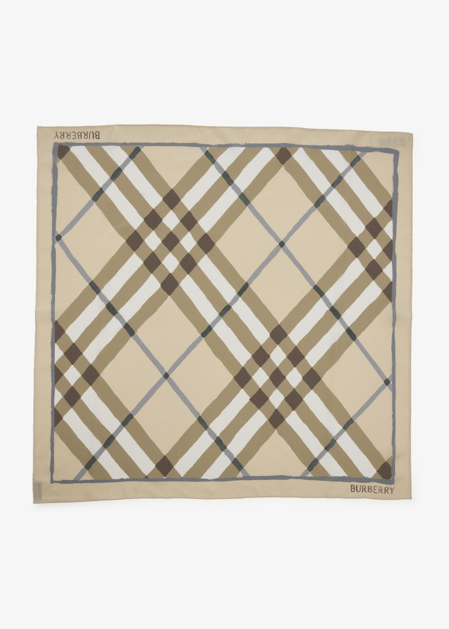 Check silk scarf, Beige
Check silk scarf, Beige