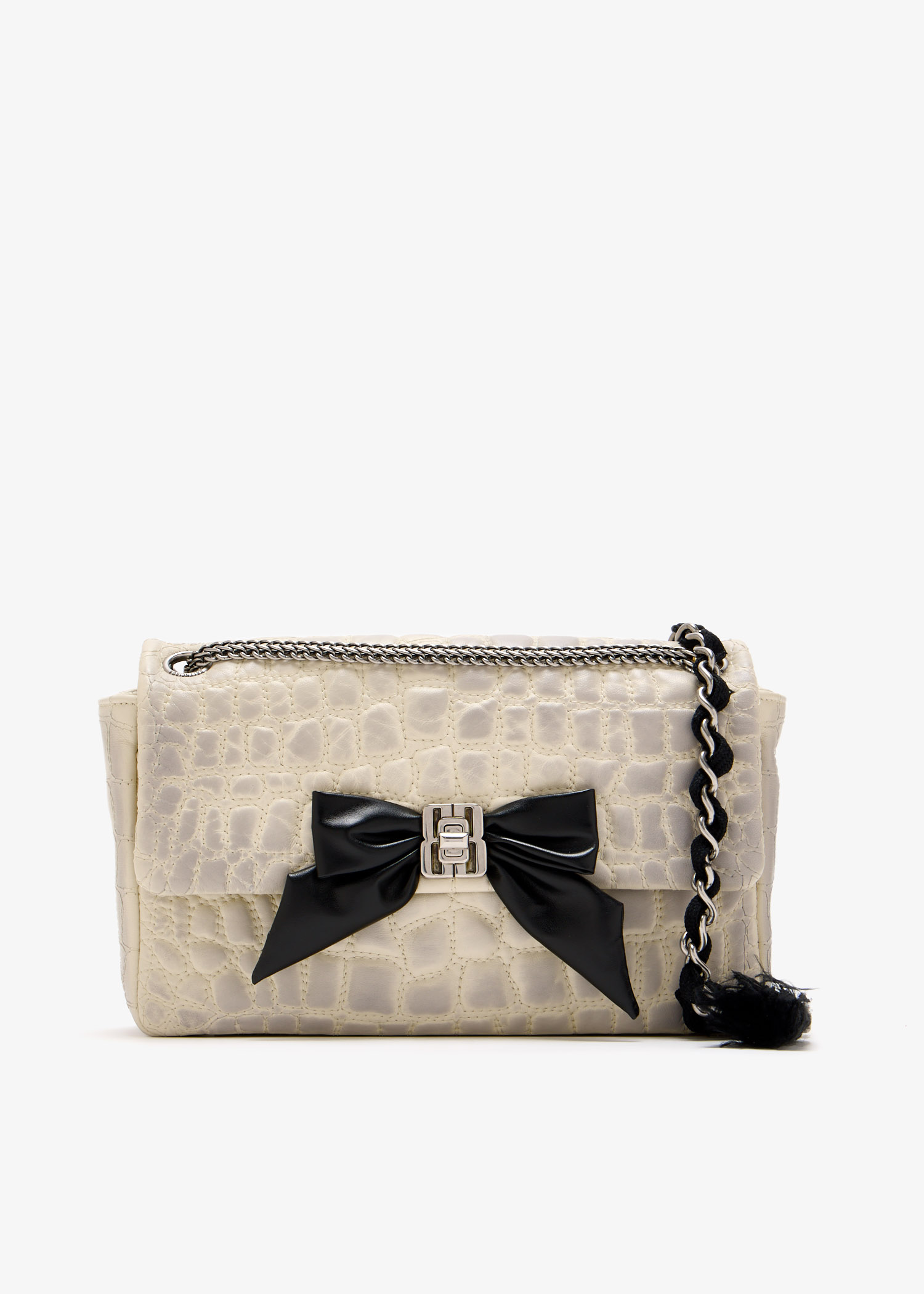 Clémence Bow small chain bag, Cream
Clémence Bow small chain bag, Cream