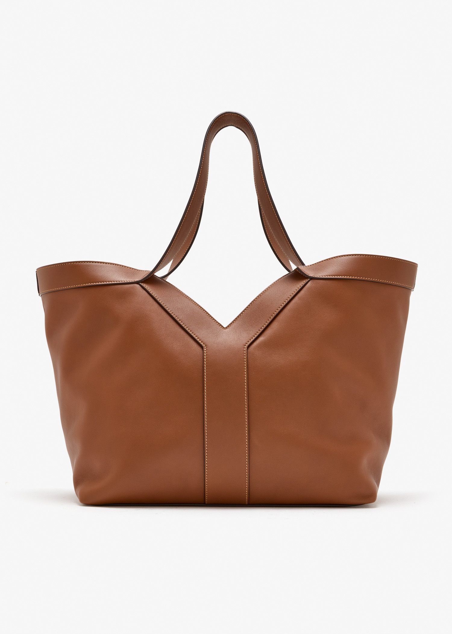 Y small tote bag, Brown
Y small tote bag, Brown