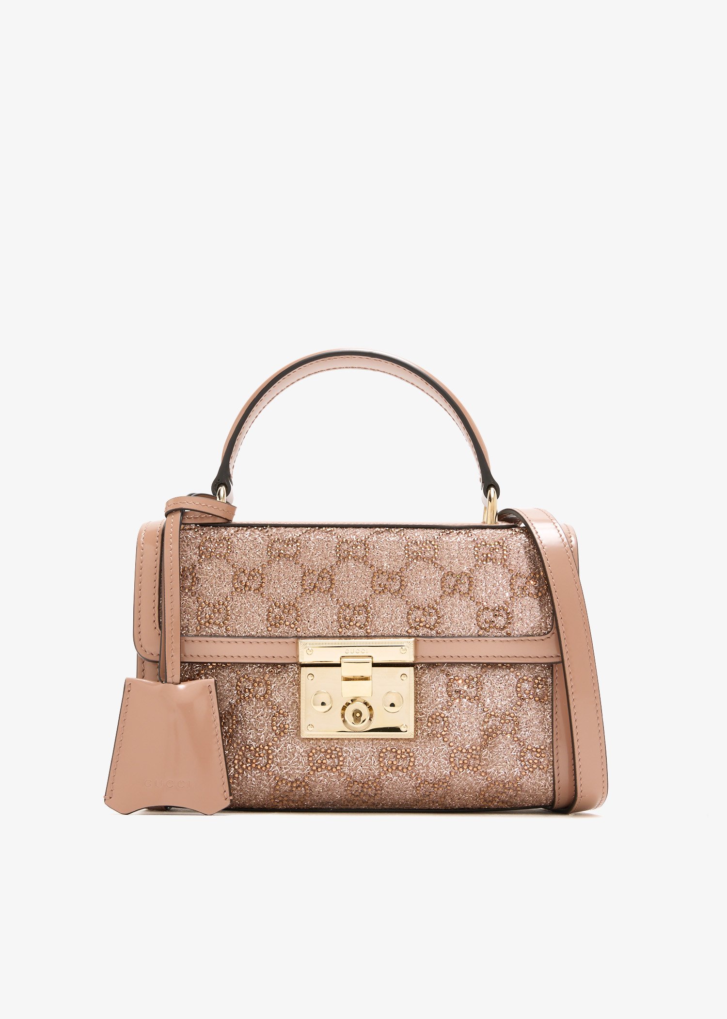 Padlock small top handle bag, Pink
Padlock small top handle bag, Pink