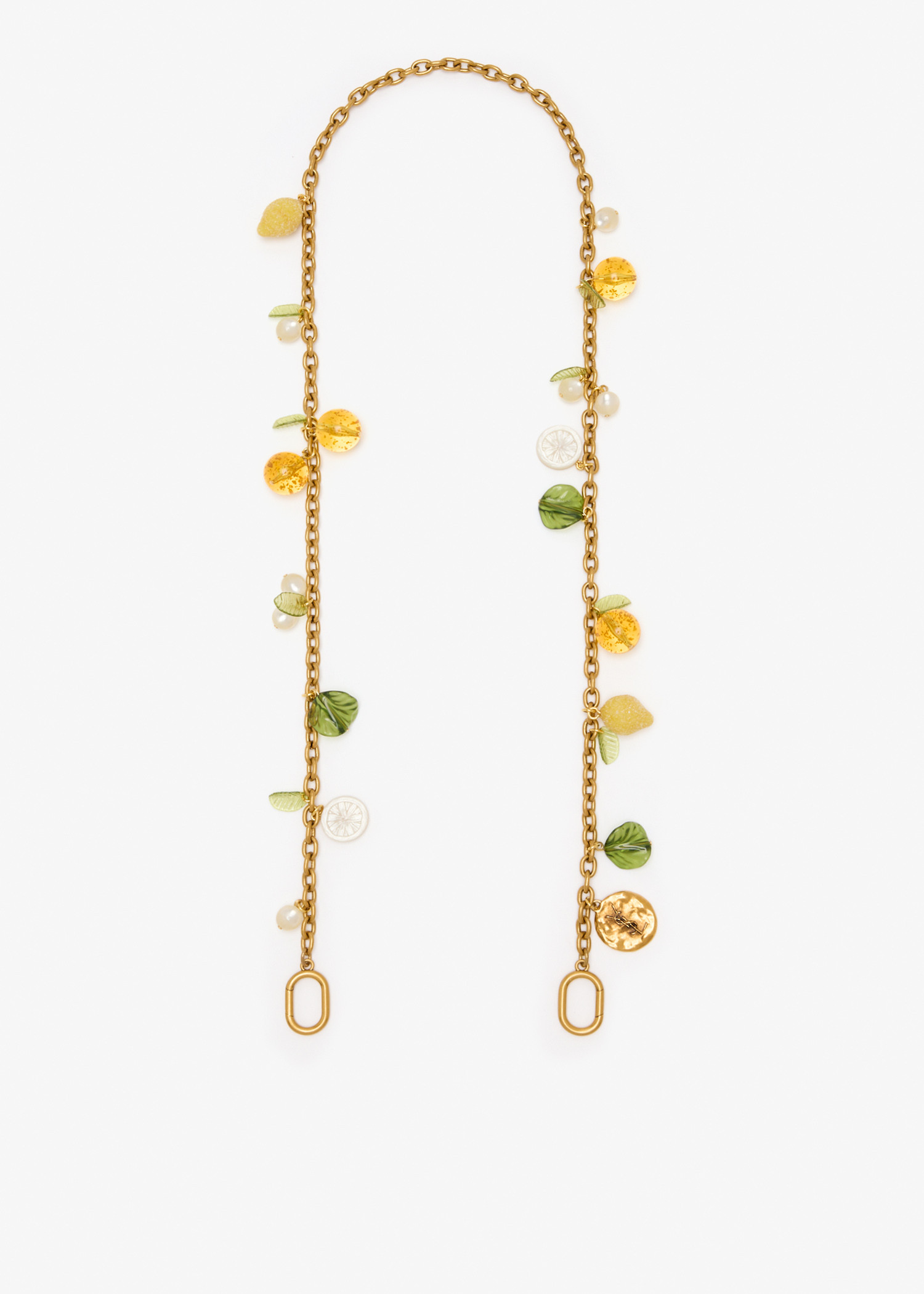 Orange chain bag charm, Gold
Orange chain bag charm, Gold