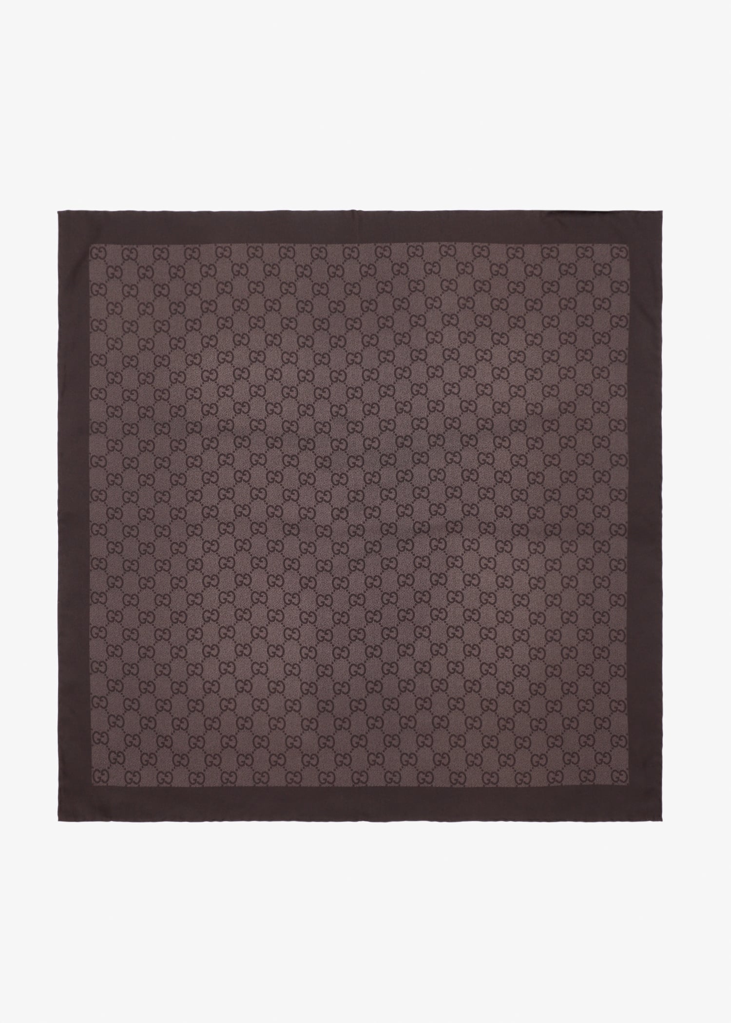 GG silk twill jacquard carrè, Brown
GG silk twill jacquard carrè, Brown