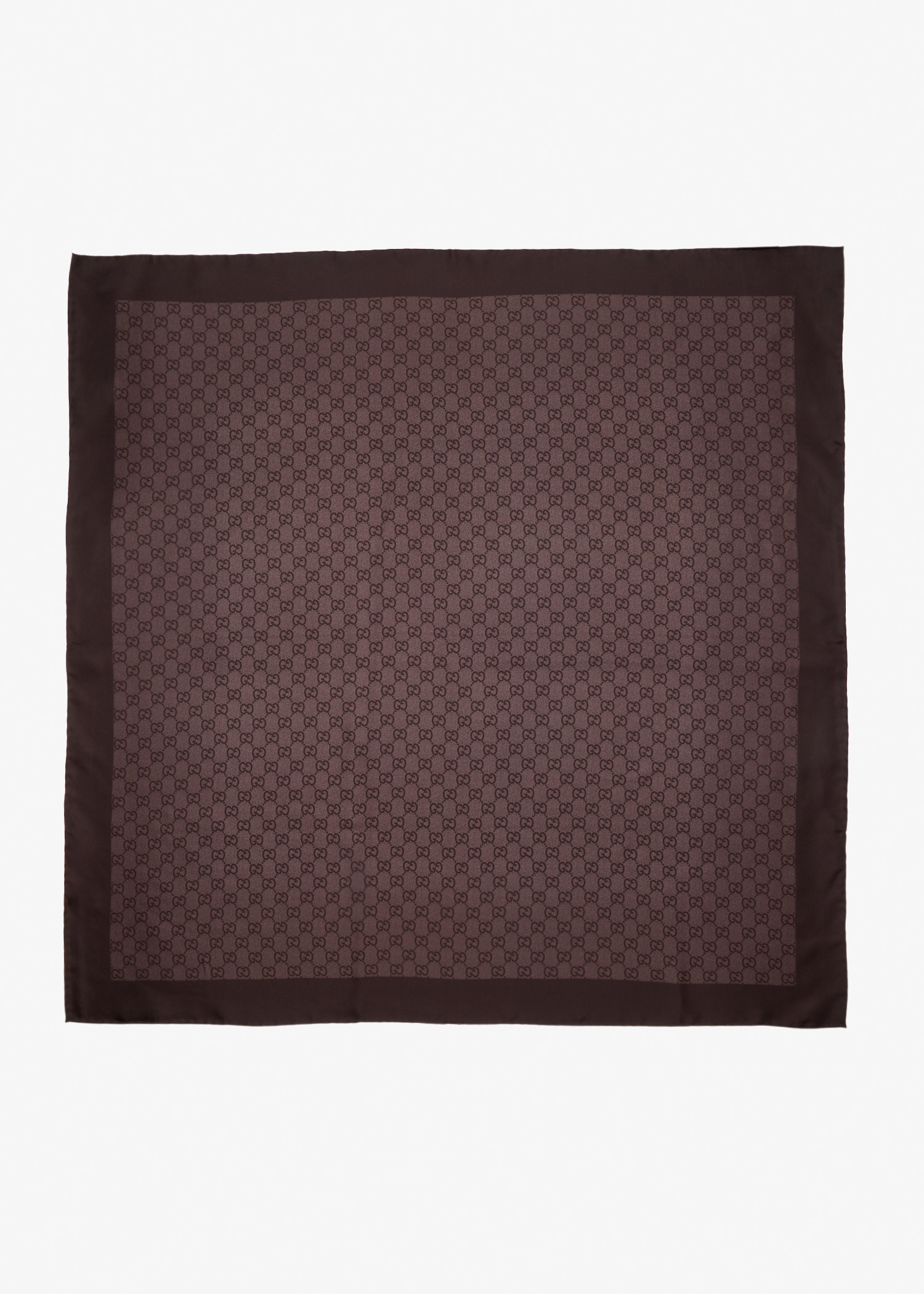 GG silk twill jacquard carré, Brown
GG silk twill jacquard carré, Brown