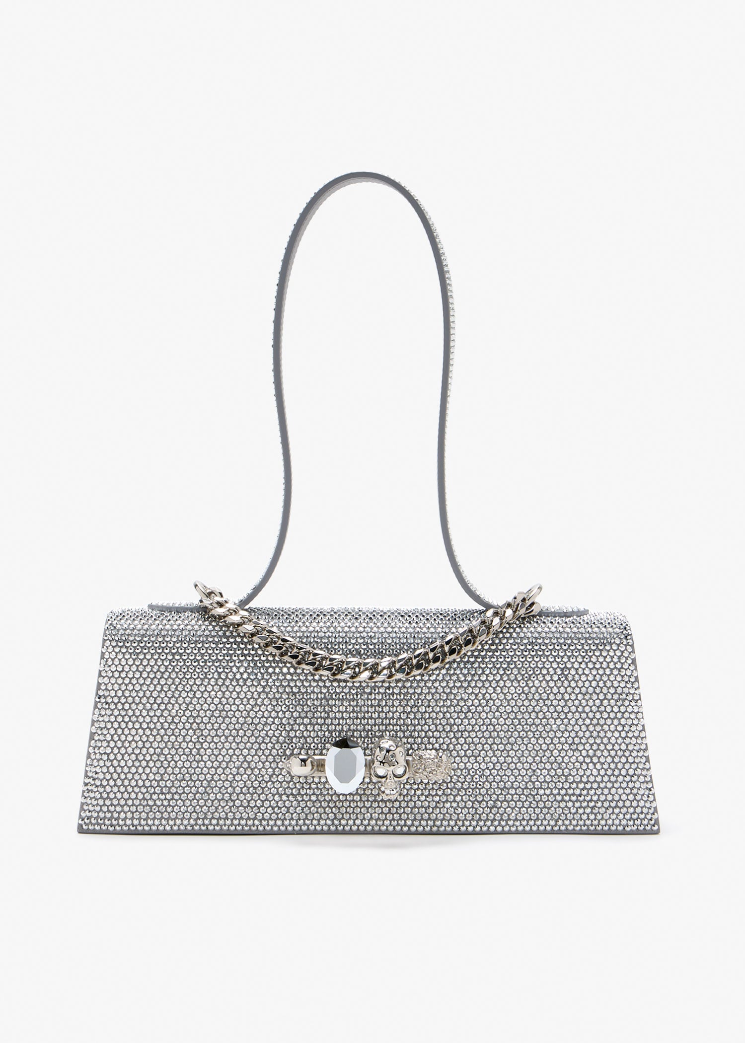 Jewelled top-handle bag, Silver
Jewelled top-handle bag, Silver