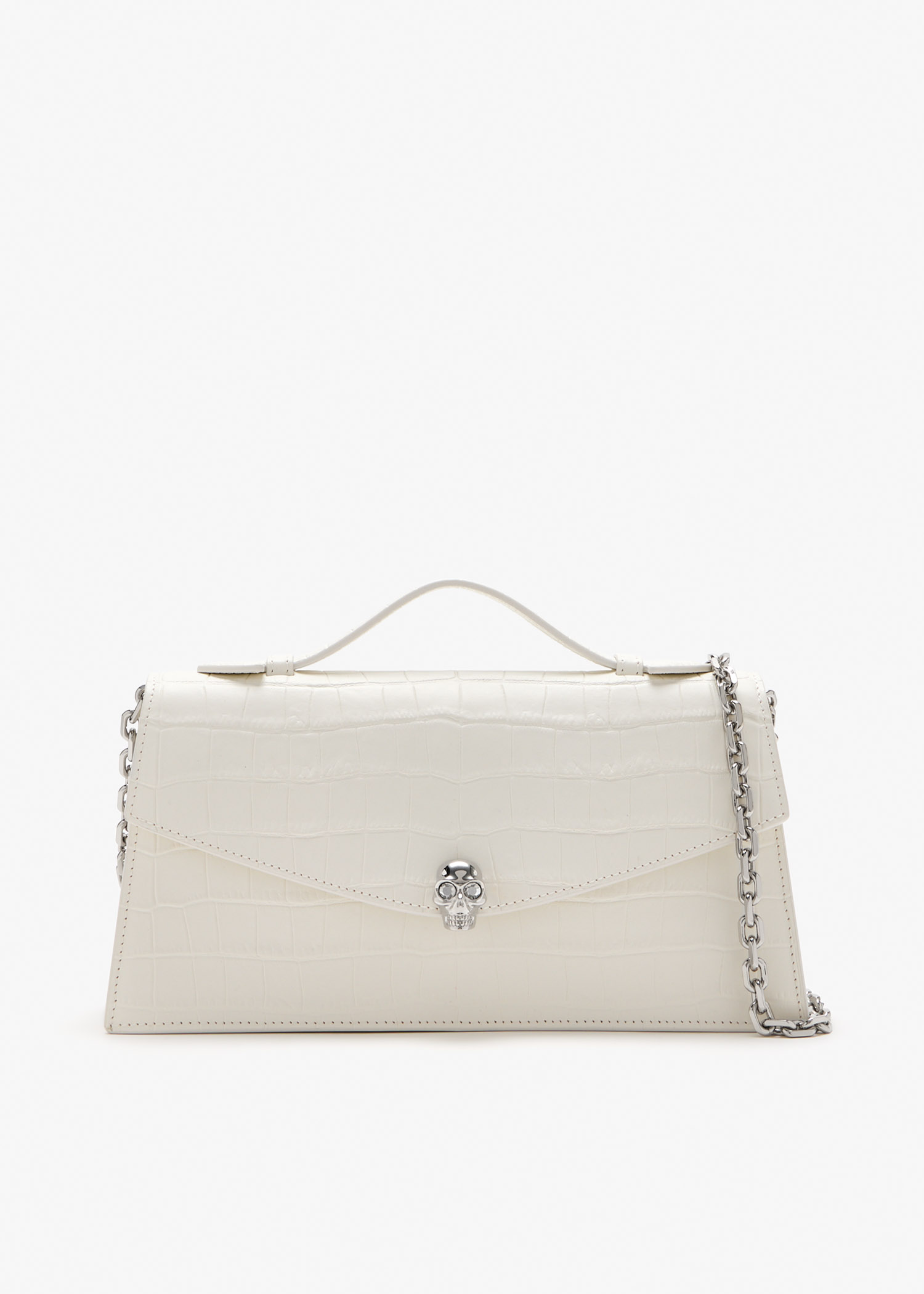 Skull top-handle bag, White
Skull top-handle bag, White