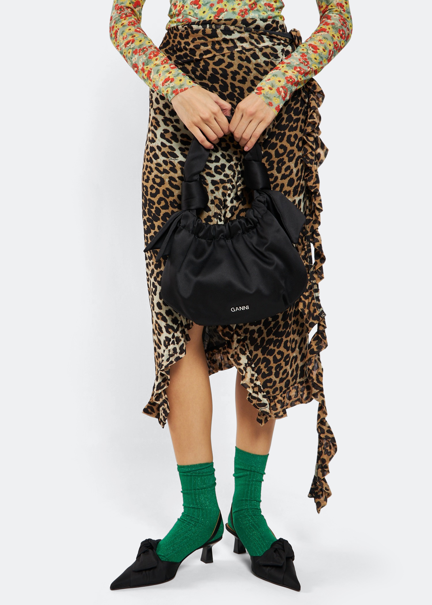 Occasion small hobo bag, Black