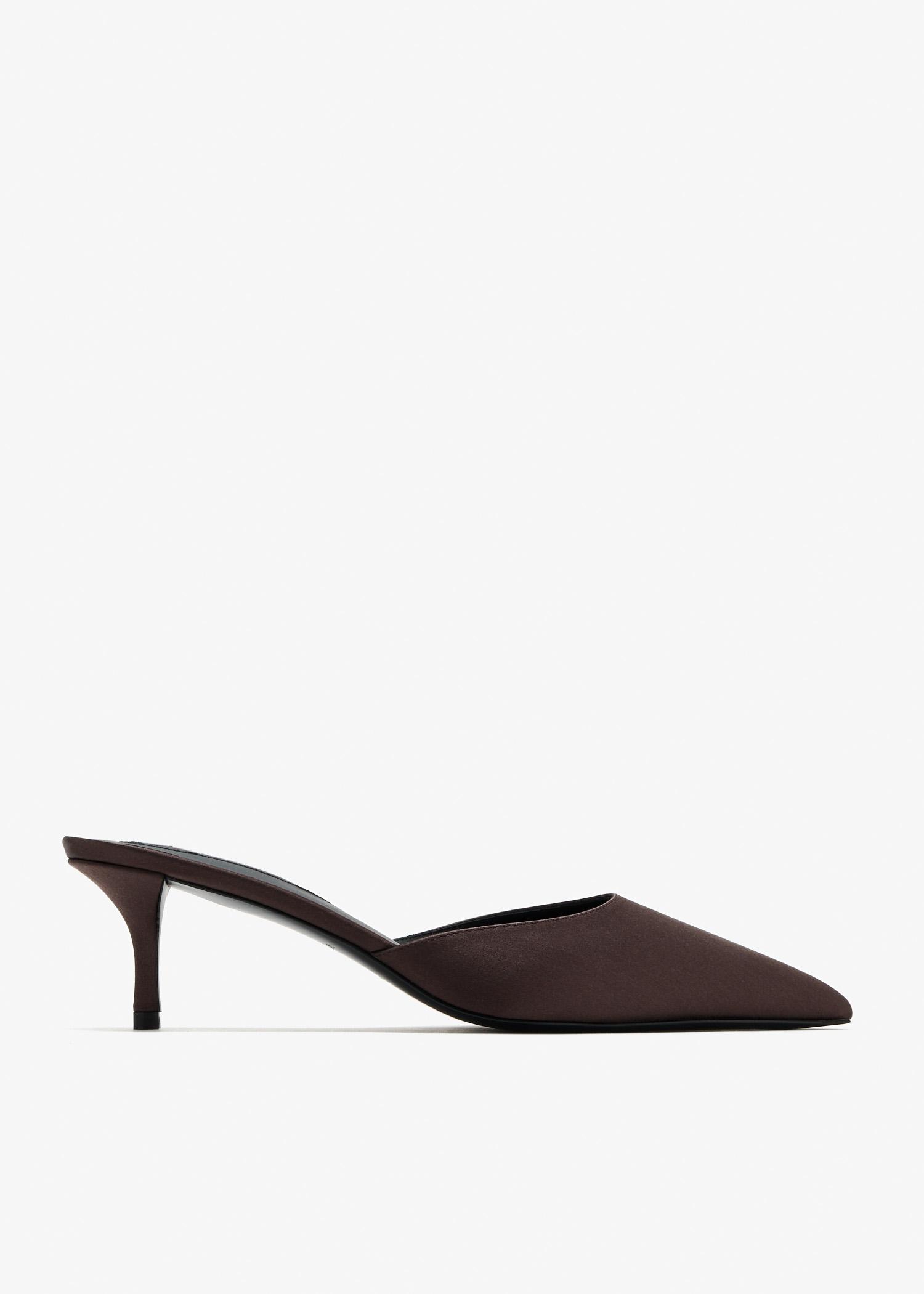 Le Cœur satin mules, Burgundy
Le Cœur satin mules, Burgundy