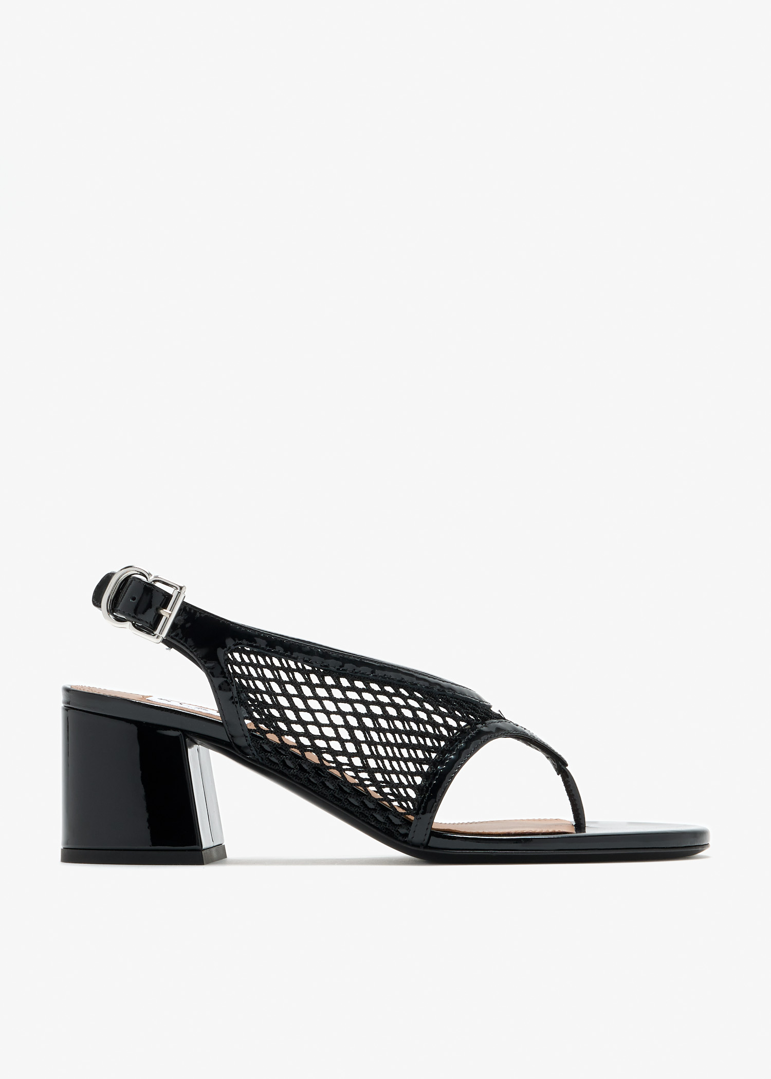 Fishnet thong sandals, Black
Fishnet thong sandals, Black