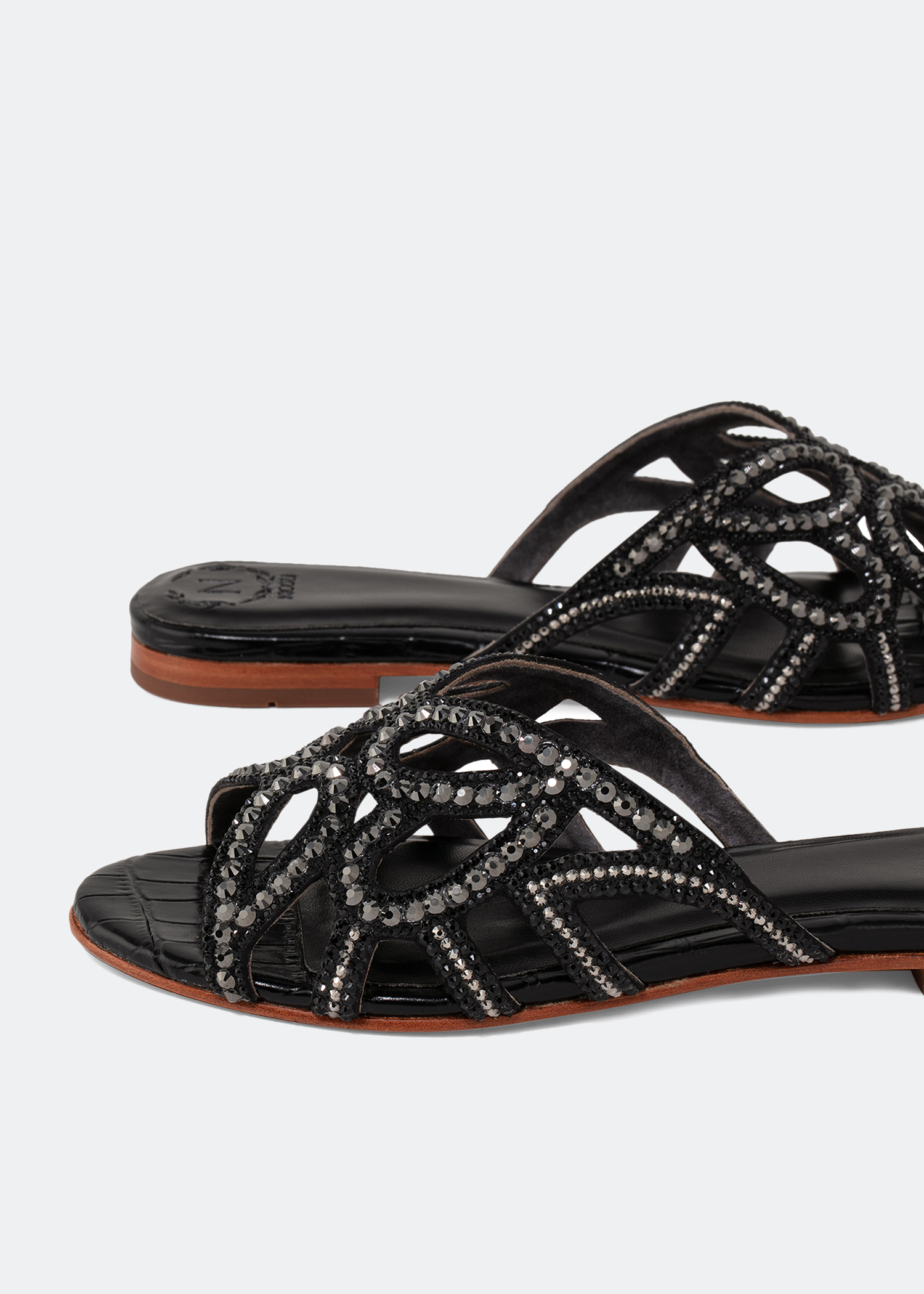 Antery flat sandals, Black
