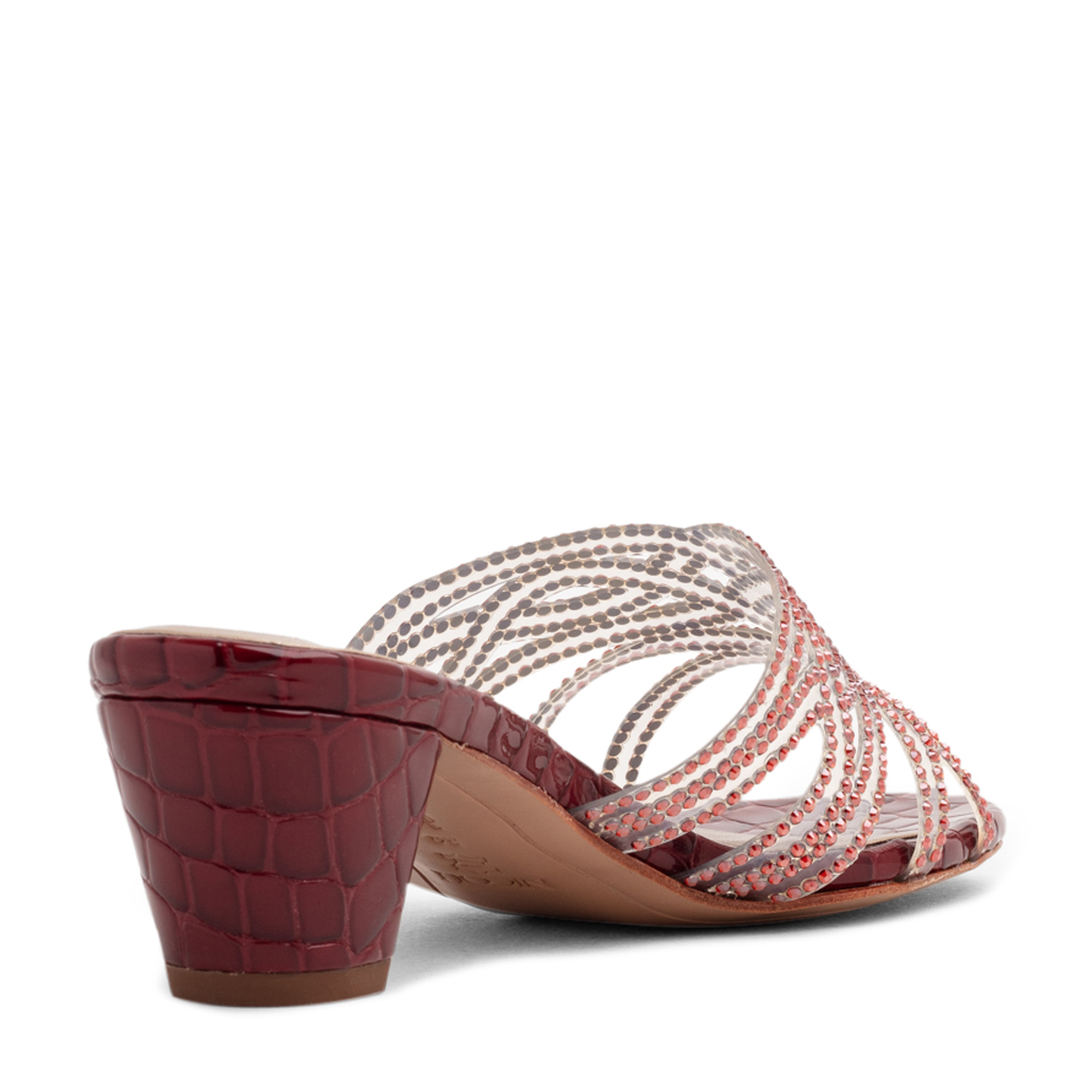 Ayn crystal sandals, Brown
