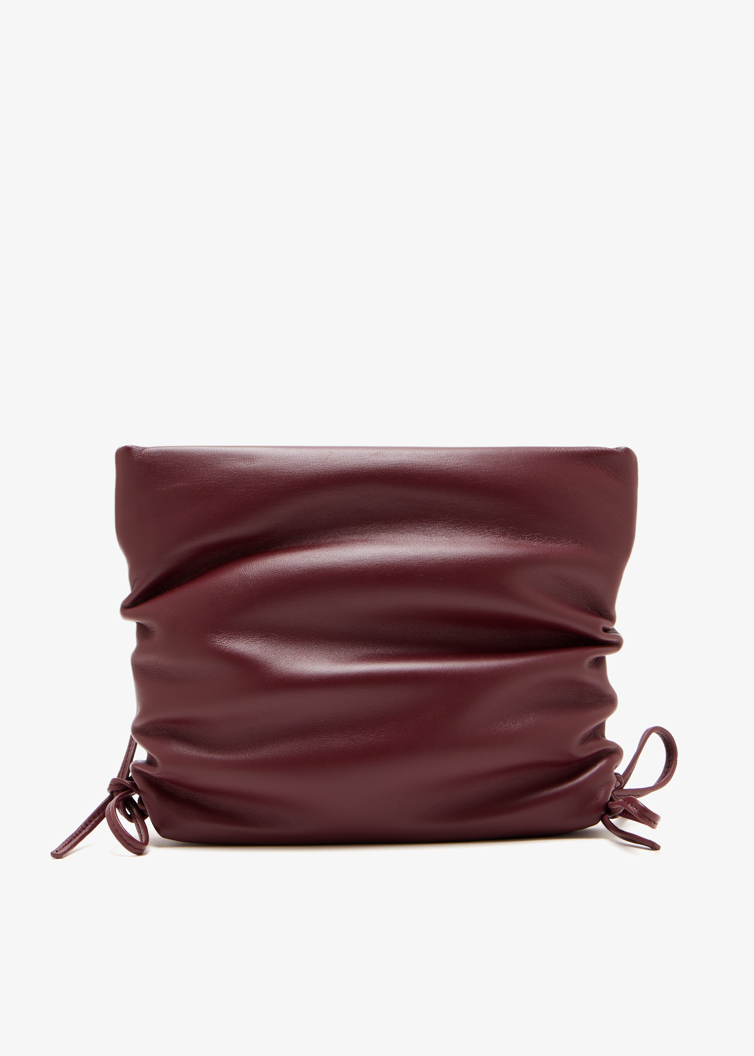 Ruched clutch, Burgundy
Ruched clutch, Burgundy