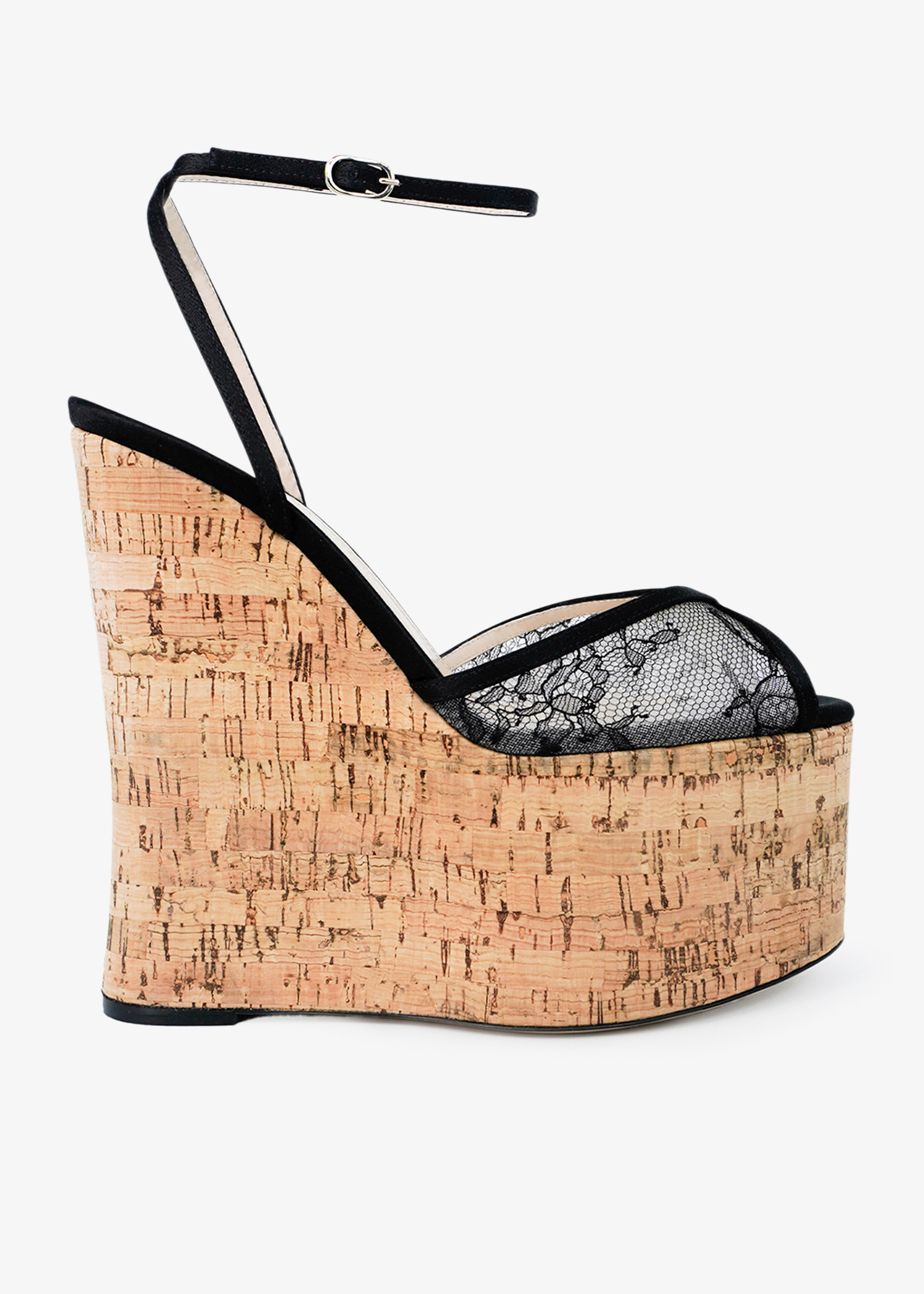 Bardot 150 wedge sandals, Black
Bardot 150 wedge sandals, Black