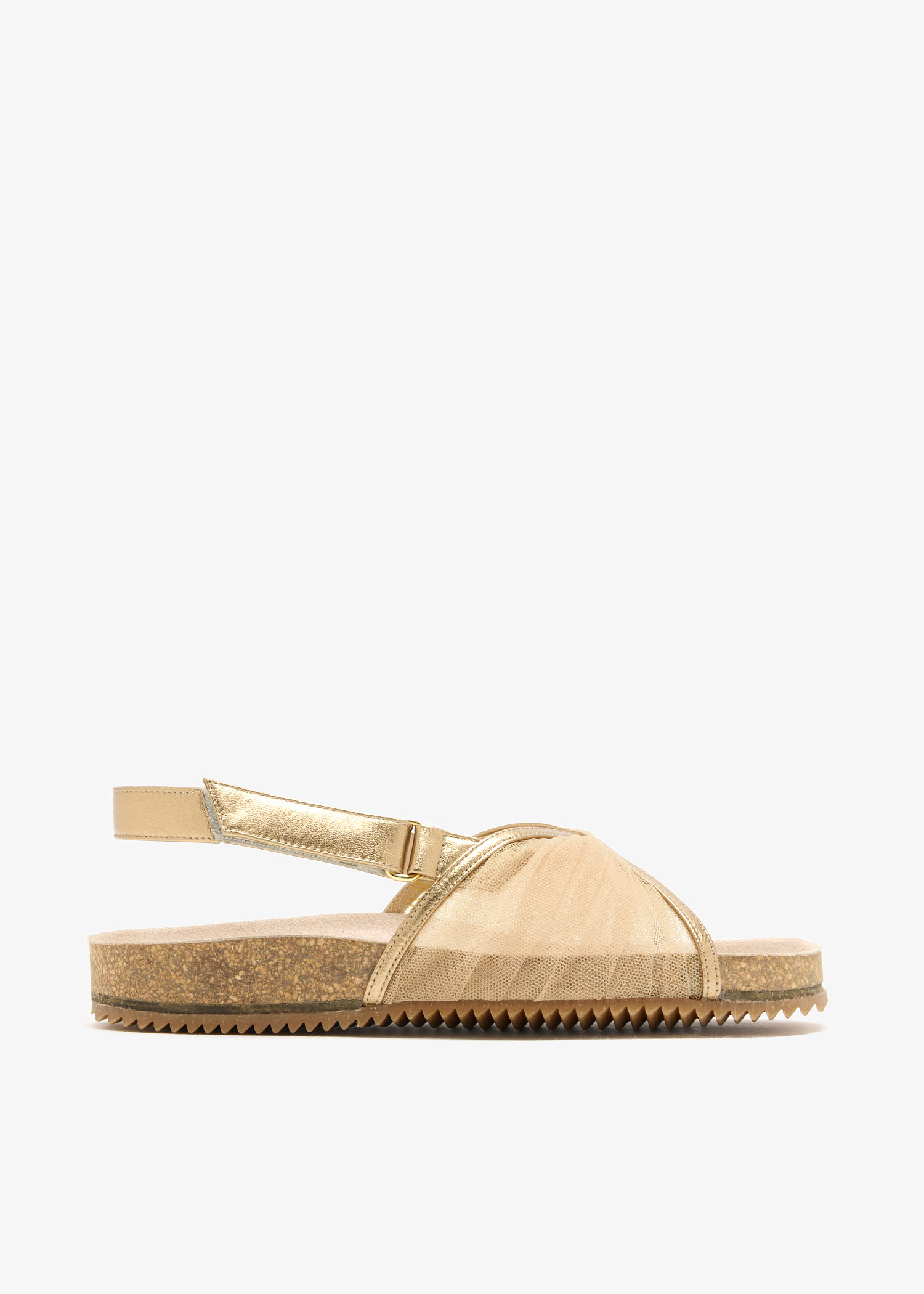 Bardot mini cork sandals, Gold
Bardot mini cork sandals, Gold