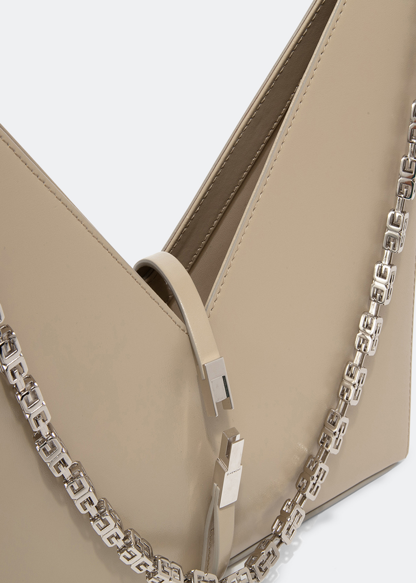 Small cut-out bag, Beige