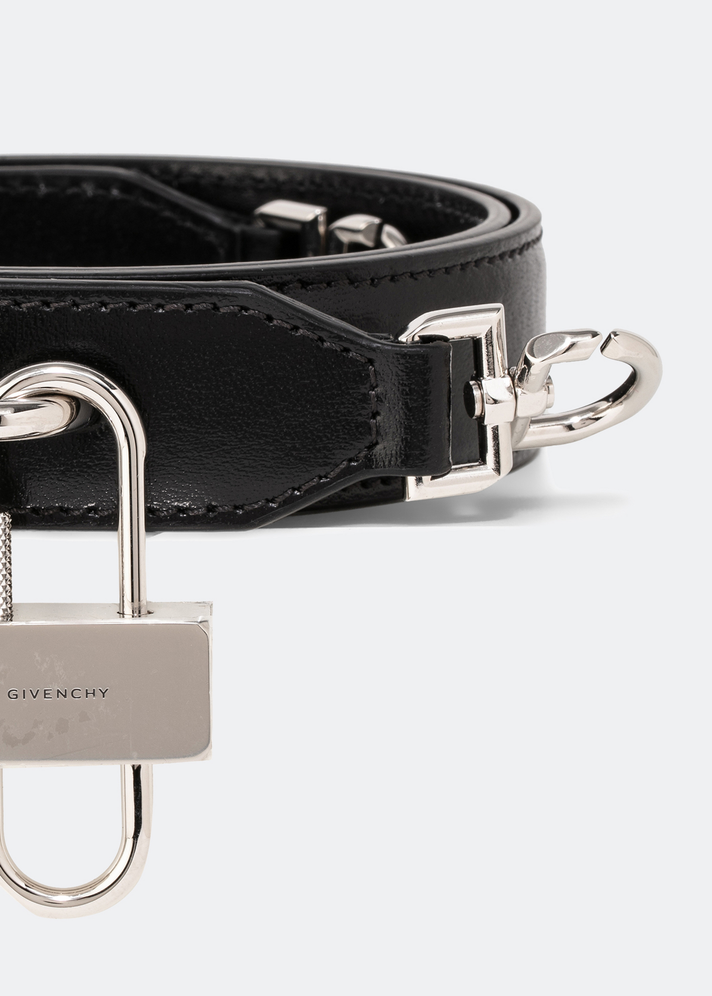4G padlock bag strap, Black