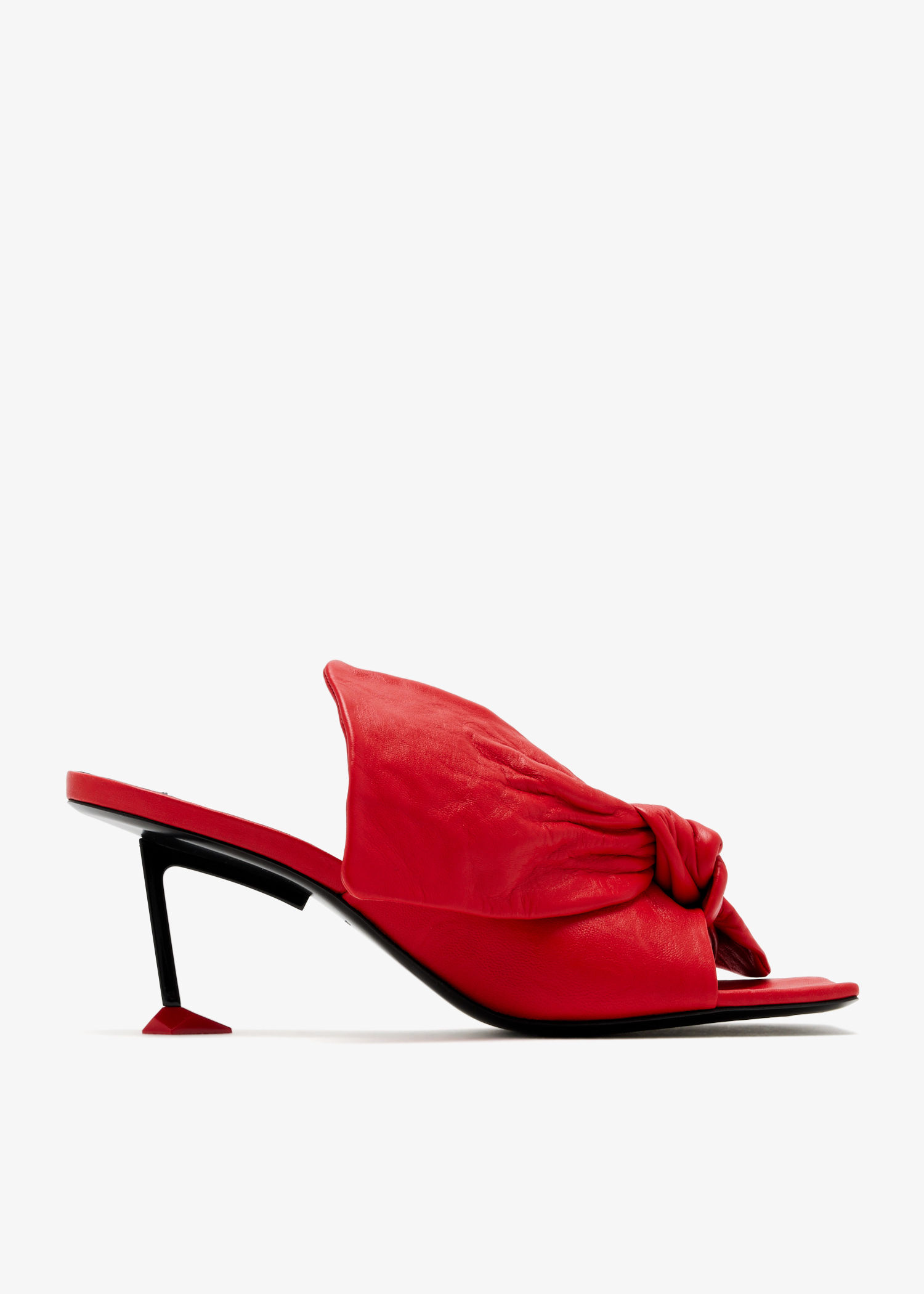 Boudoir mules, Red
