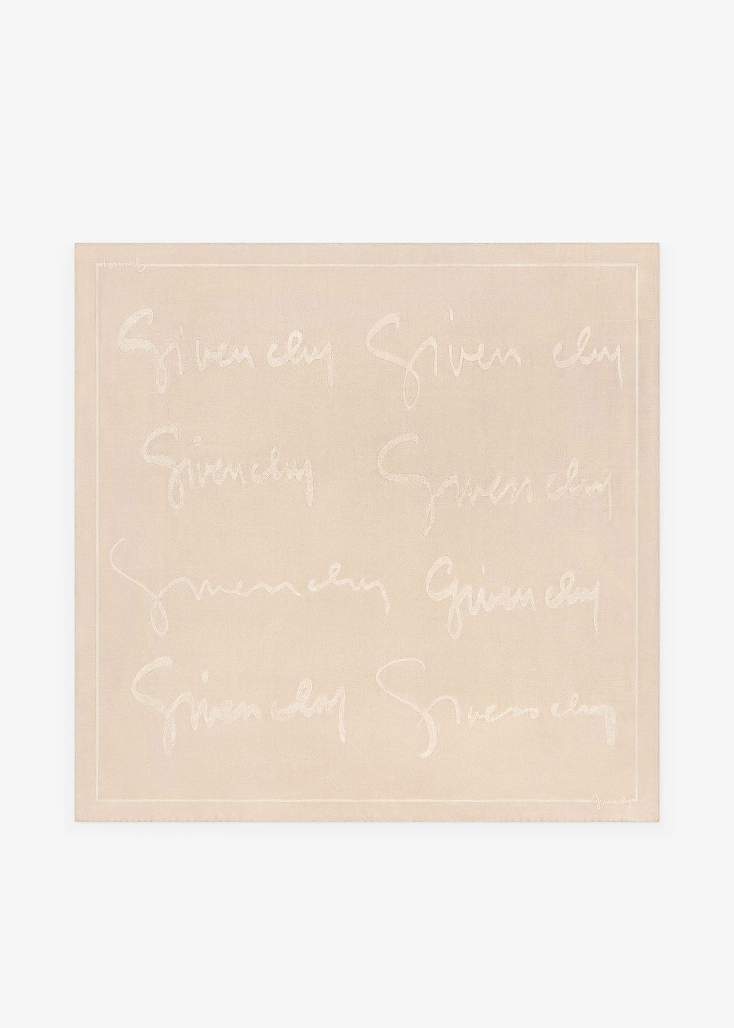 Logo signature square scarf, Beige
Logo signature square scarf, Beige