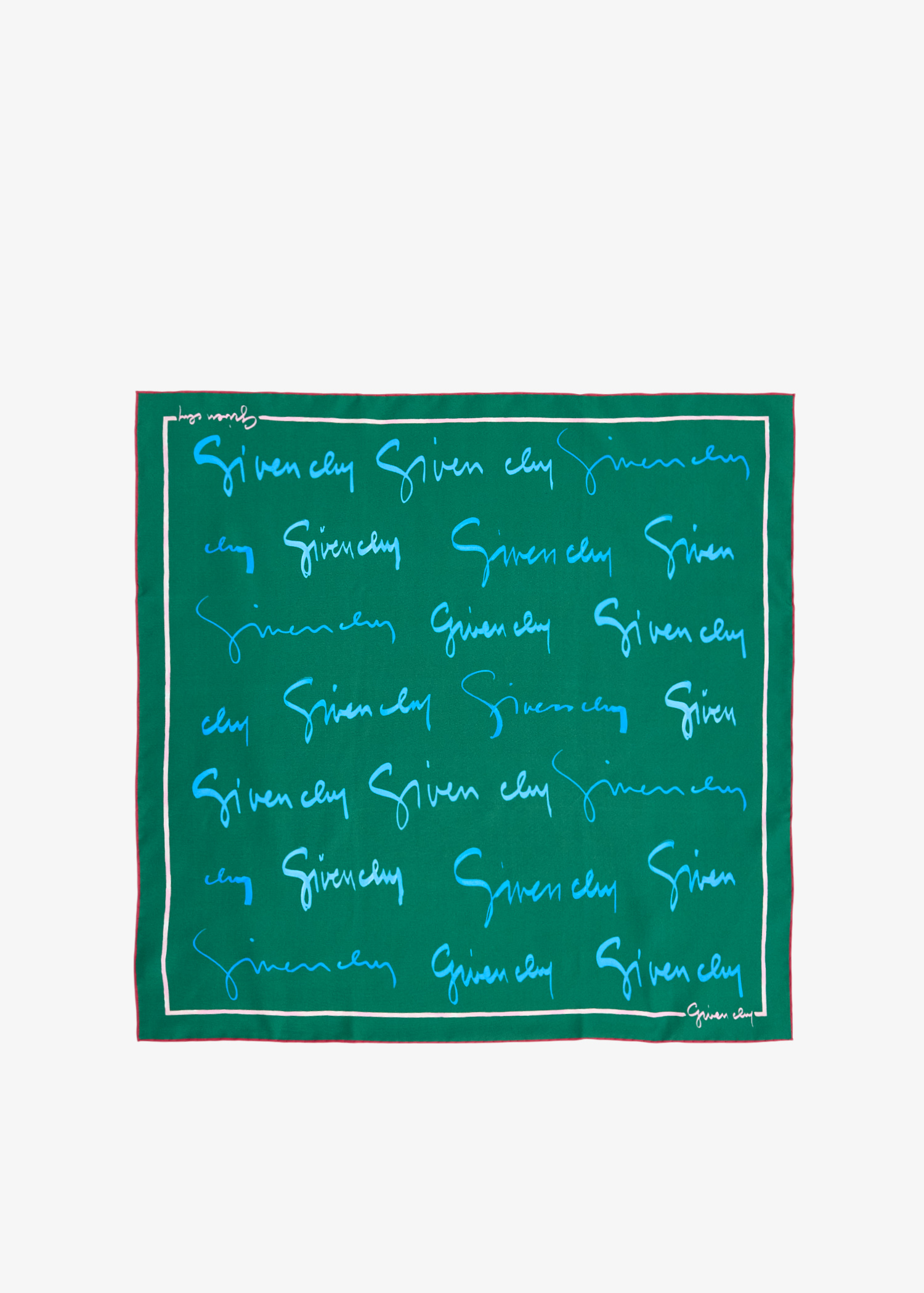 Logo signature square scarf, Green
Logo signature square scarf, Green