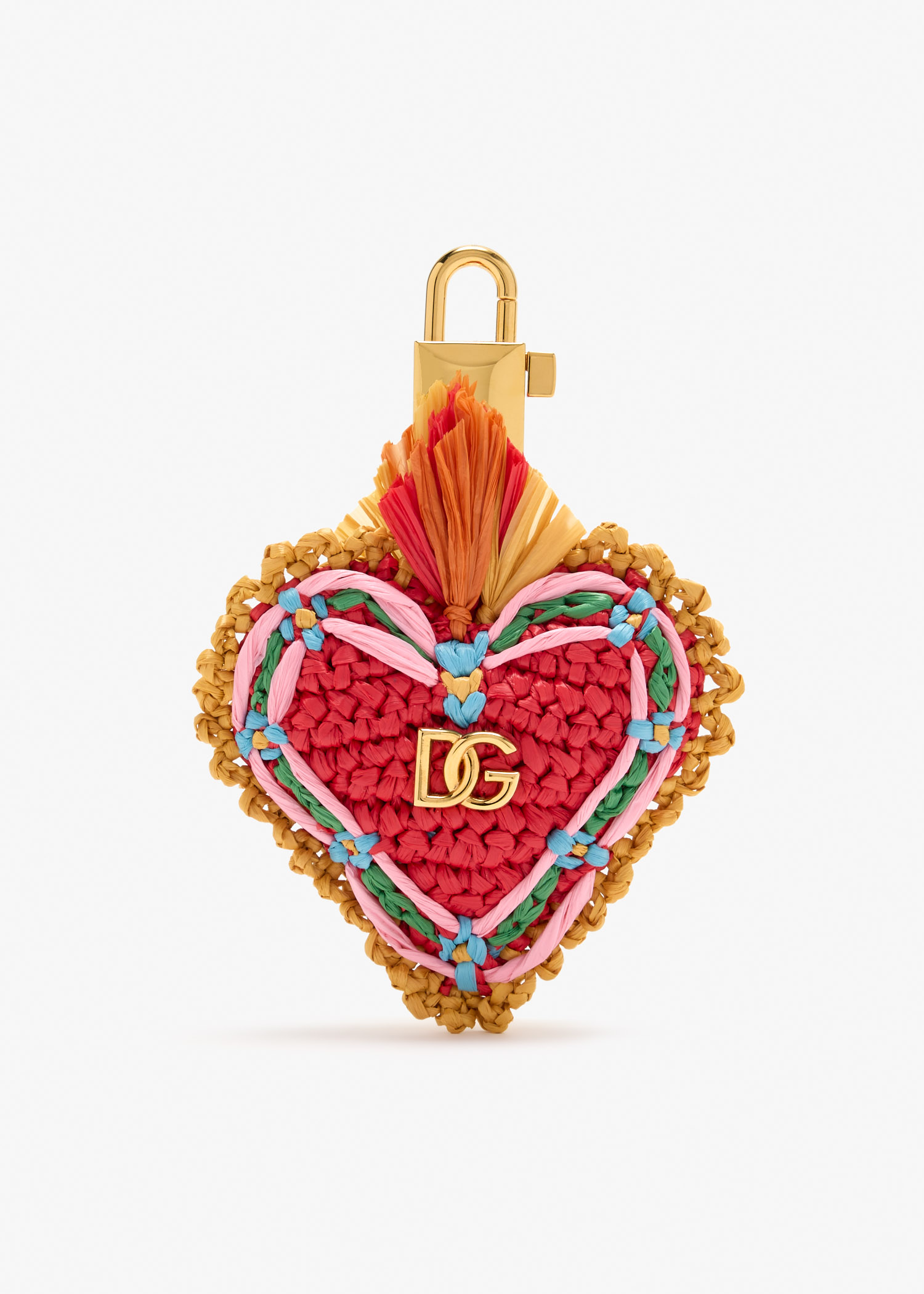 DG raffia bag charm, Multicolored
DG raffia bag charm, Multicolored