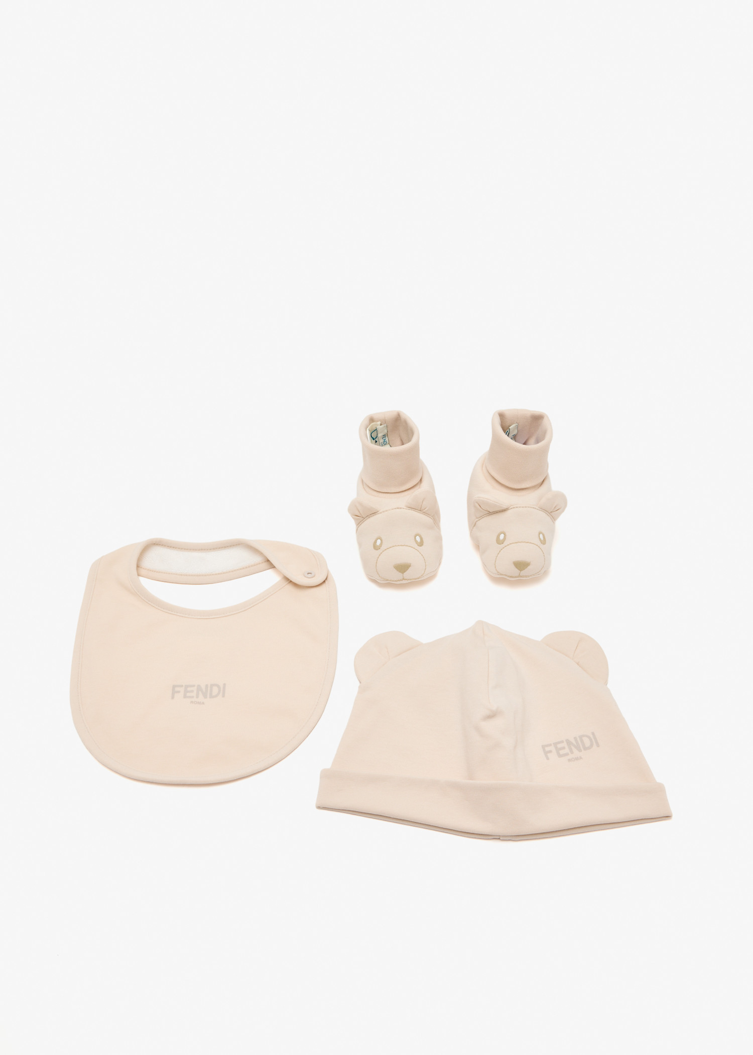 Bib and boot baby set, Beige
Bib and boot baby set, Beige